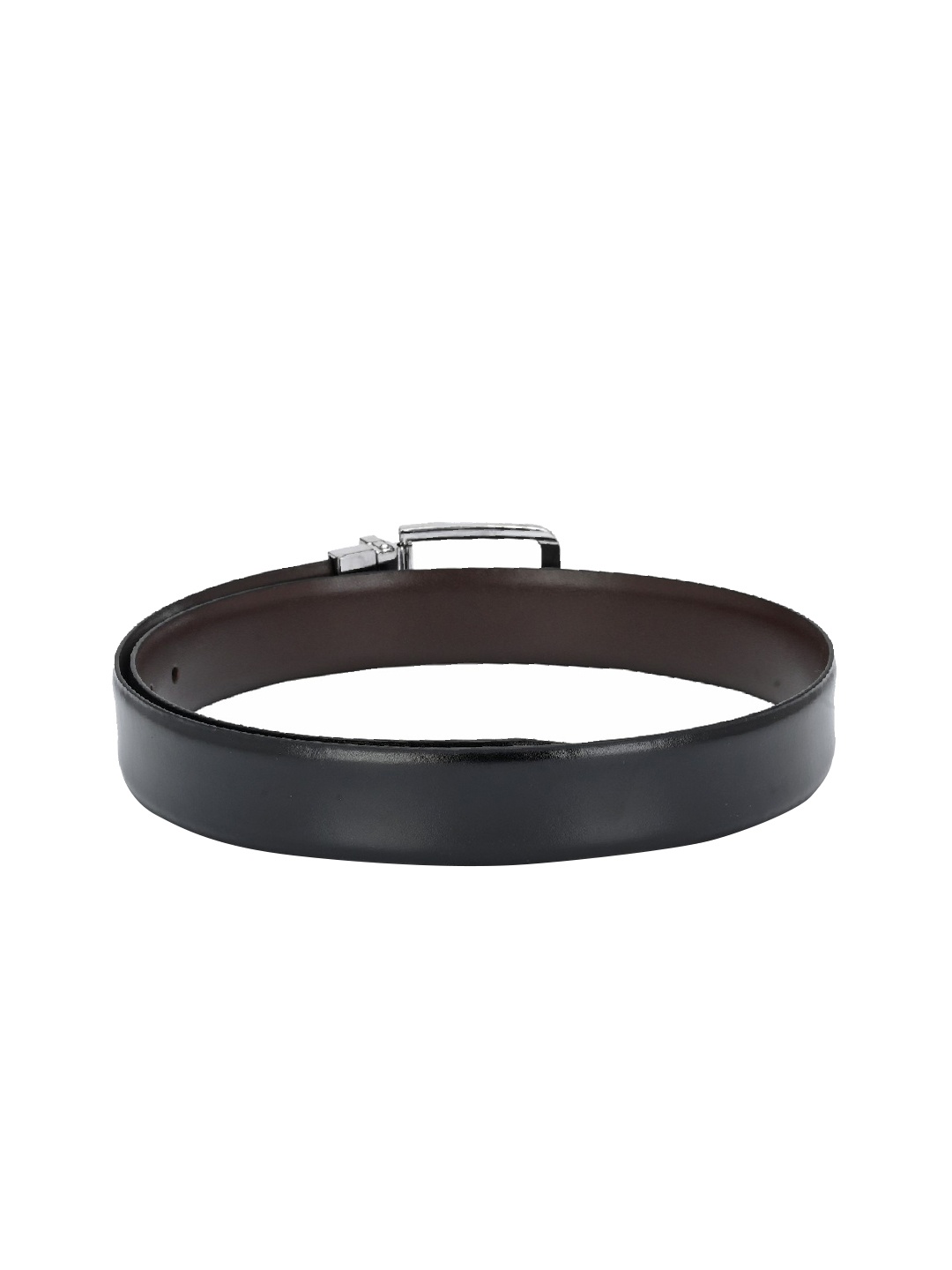 

Pacific Gold Men Black & Brown Solid Leather Reversible Belt