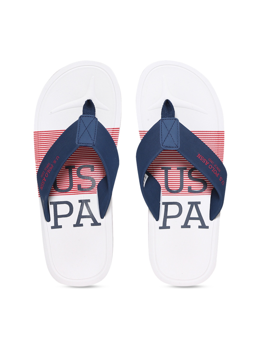 

U.S. Polo Assn. Men Navy Blue Solid Thong Flip-Flops