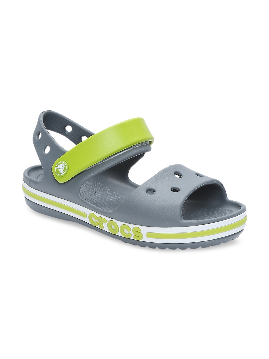 

Crocs Bayaband Boys Grey Green Comfort Sandals