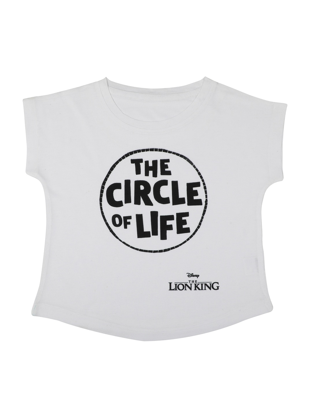 

Disney by Wear Your Mind Girls White Printed Top
