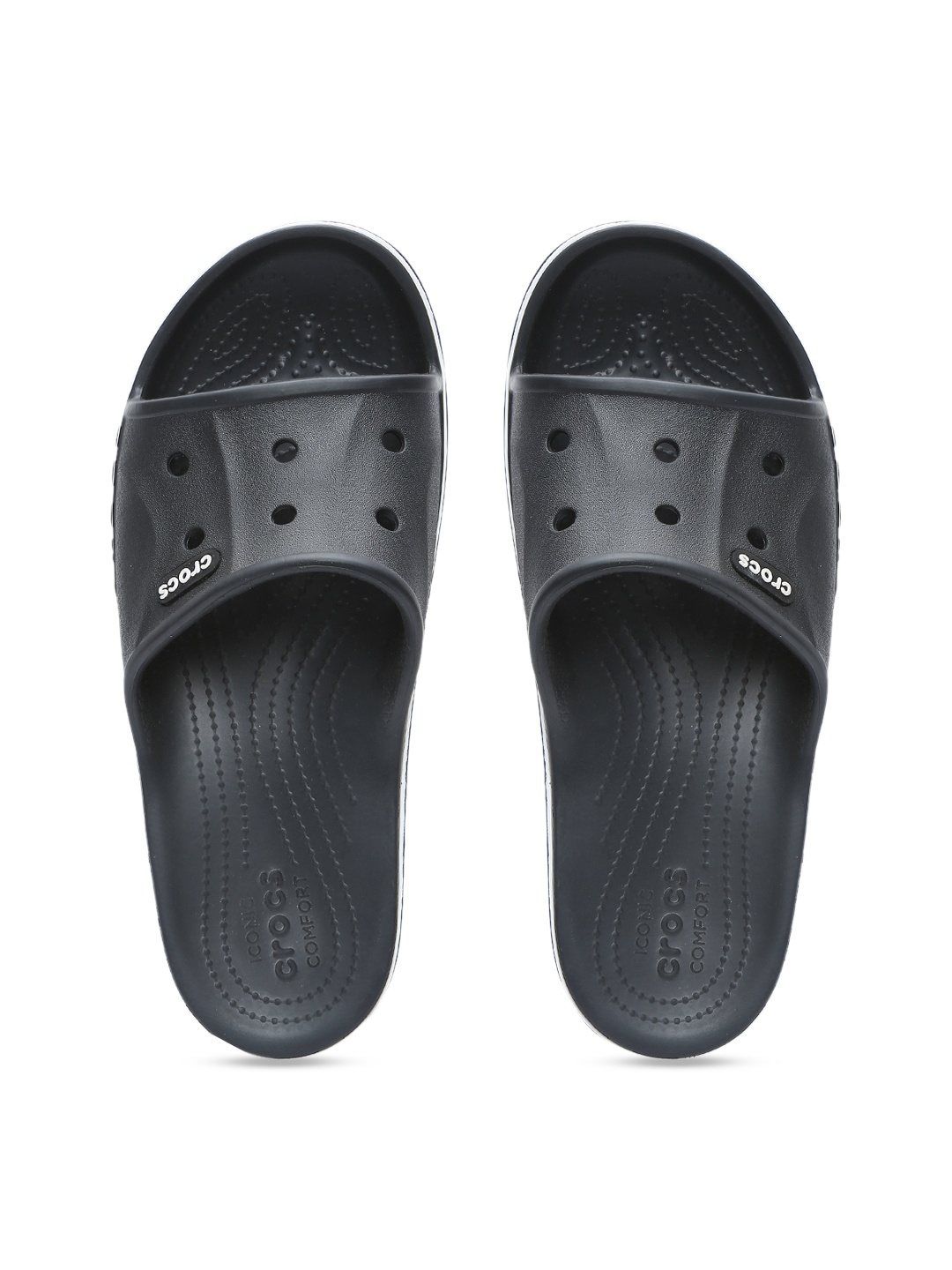 

Crocs Bayaband Unisex Black Solid Solid Sliders