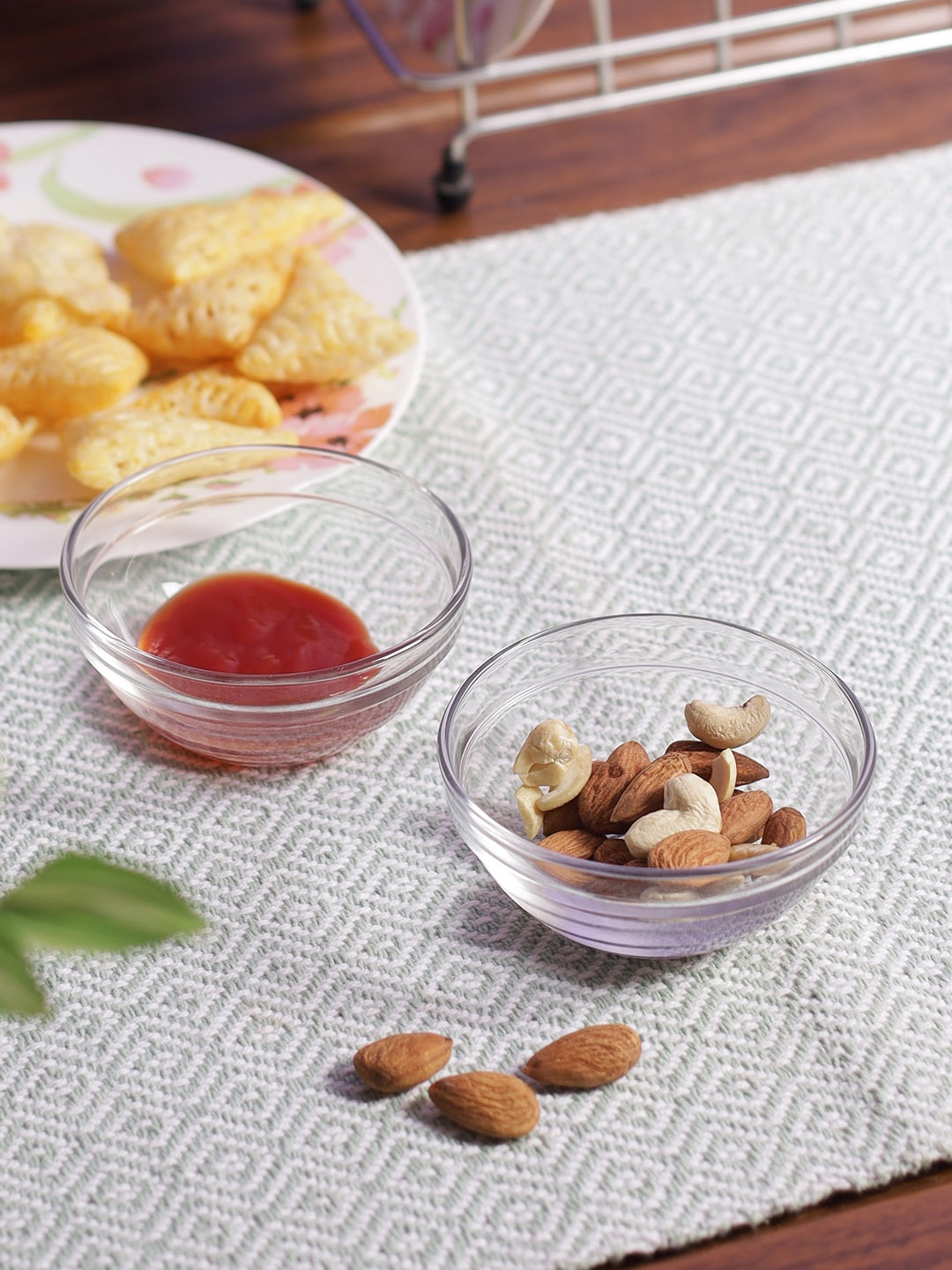 

Uniglass Transparent 12 Pcs Glass Chutney Bowl Set 145ml each