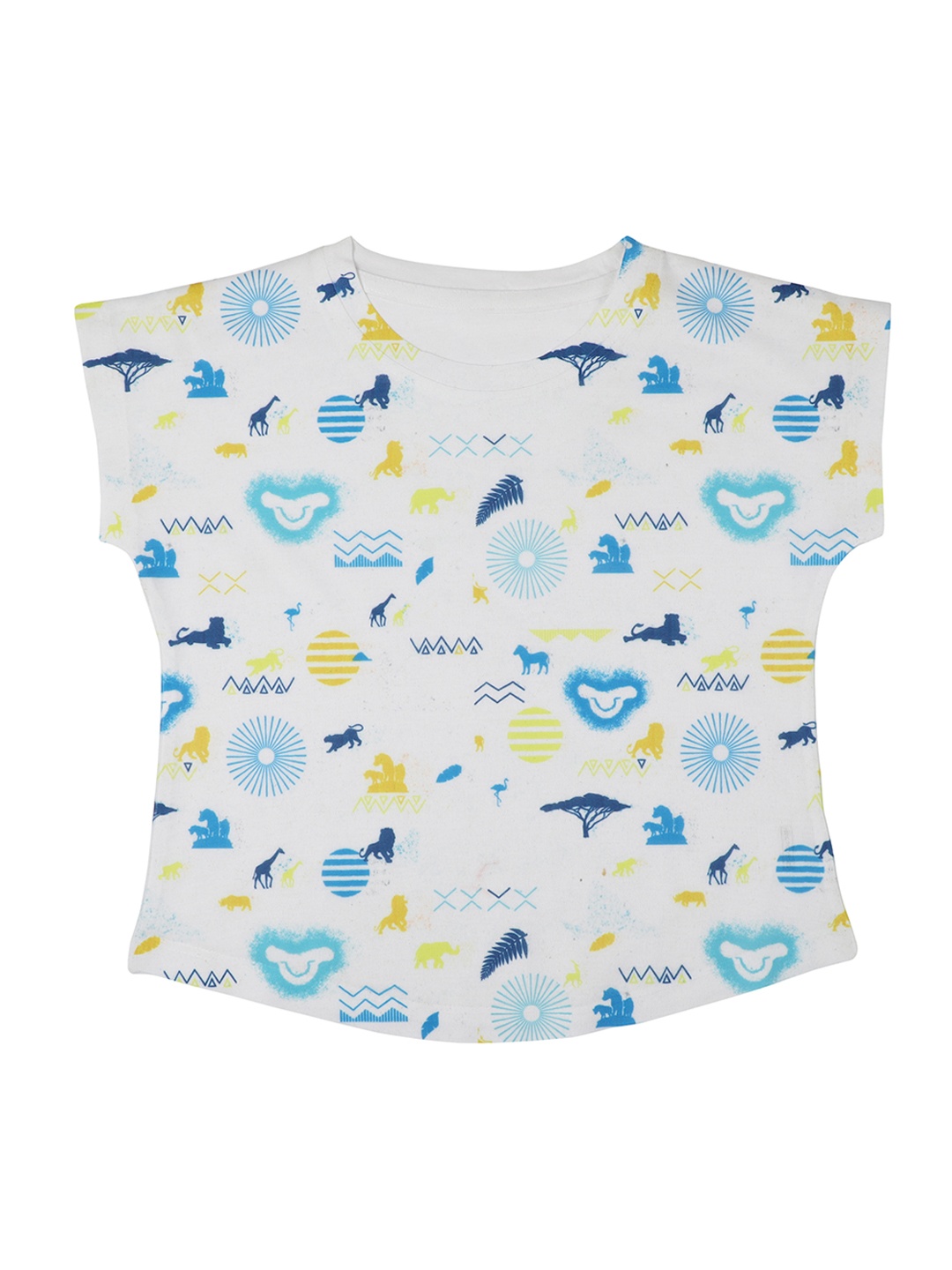 

Disney by Wear Your Mind Girls White Printed Top