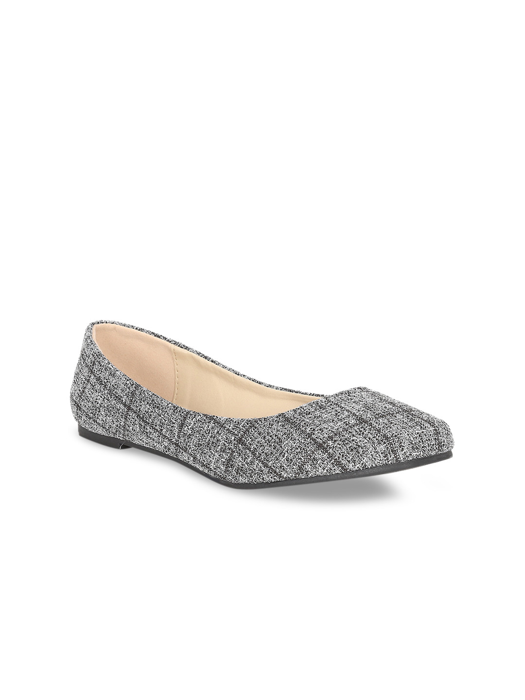 

Van Heusen Woman Grey Printed Ballerinas
