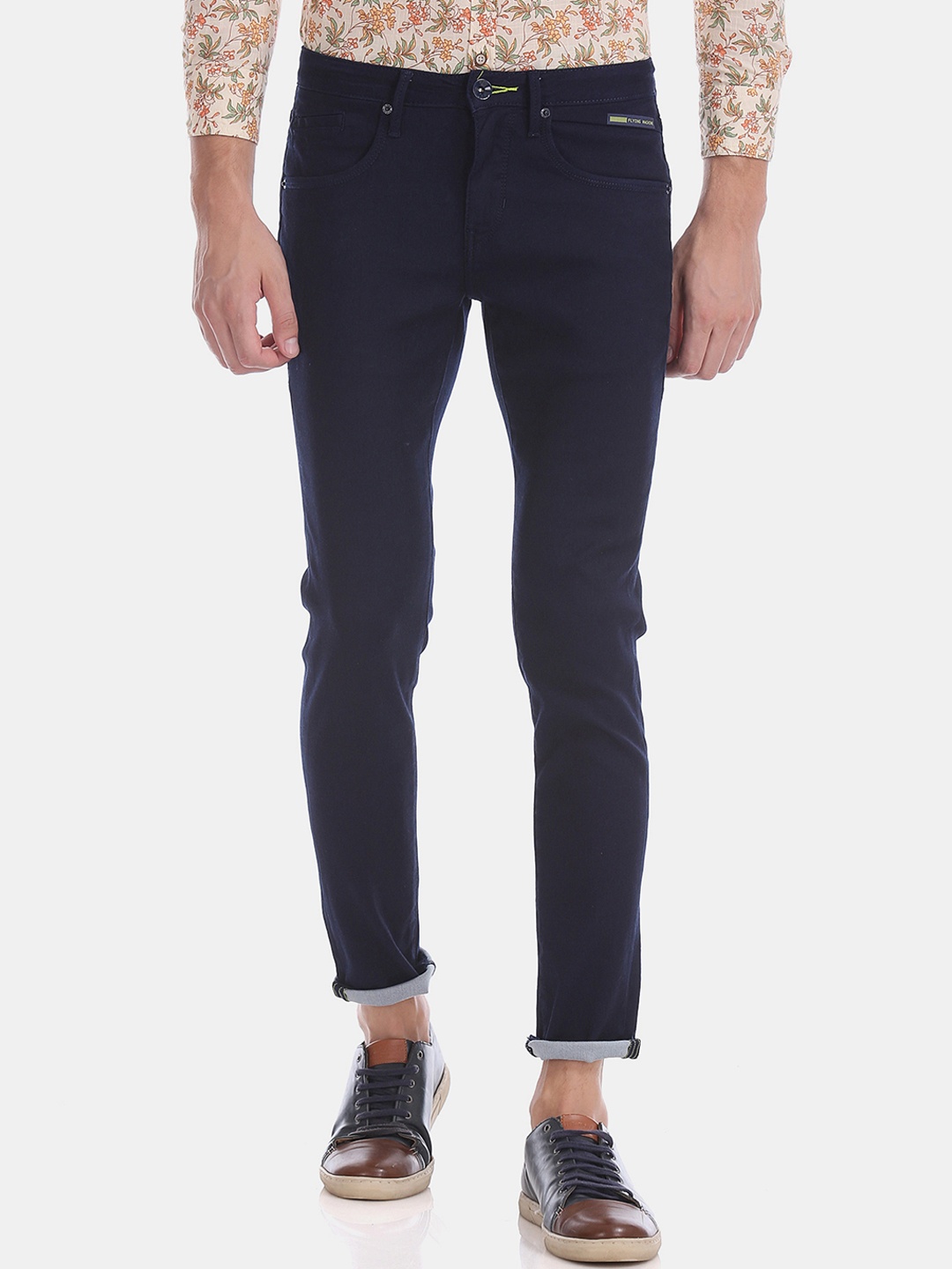

Flying Machine Men Blue Skinny Fit Low-Rise Clean Look Stretchable Jeans