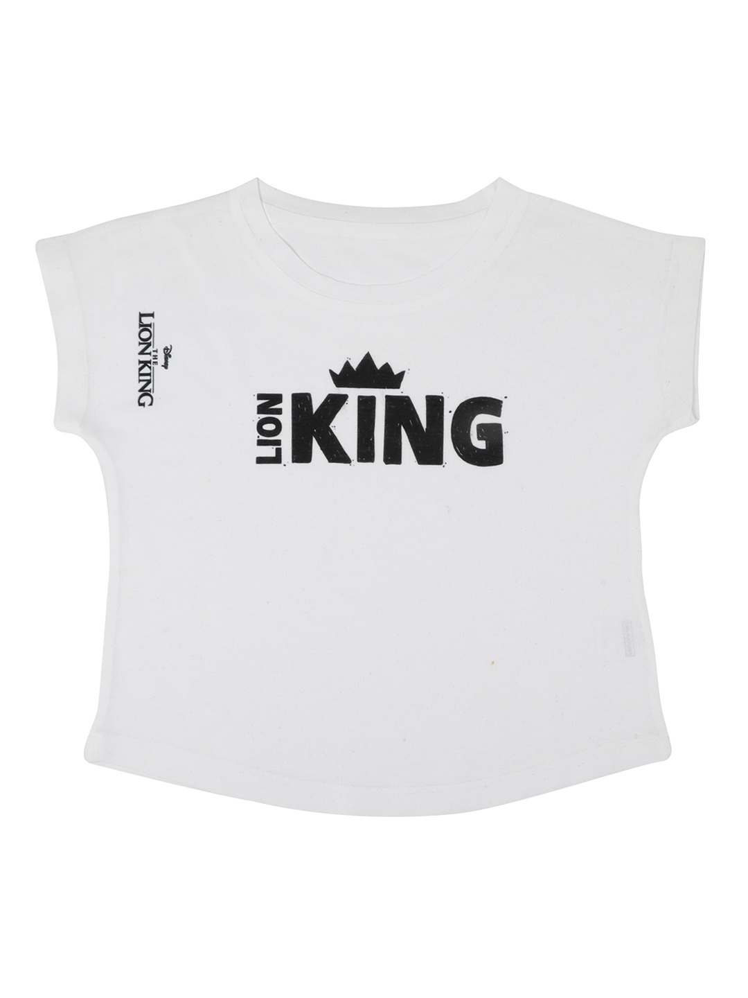 

Disney by Wear Your Mind Girls White Printed Top