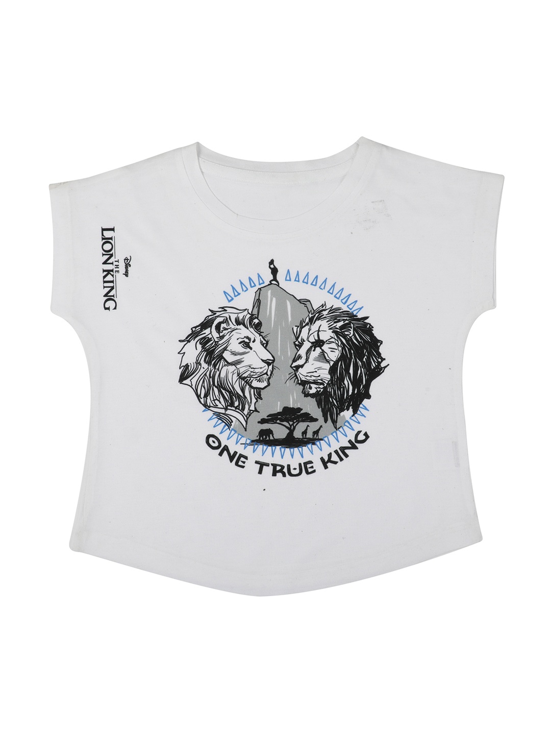 

Disney by Wear Your Mind Girls White Printed Top