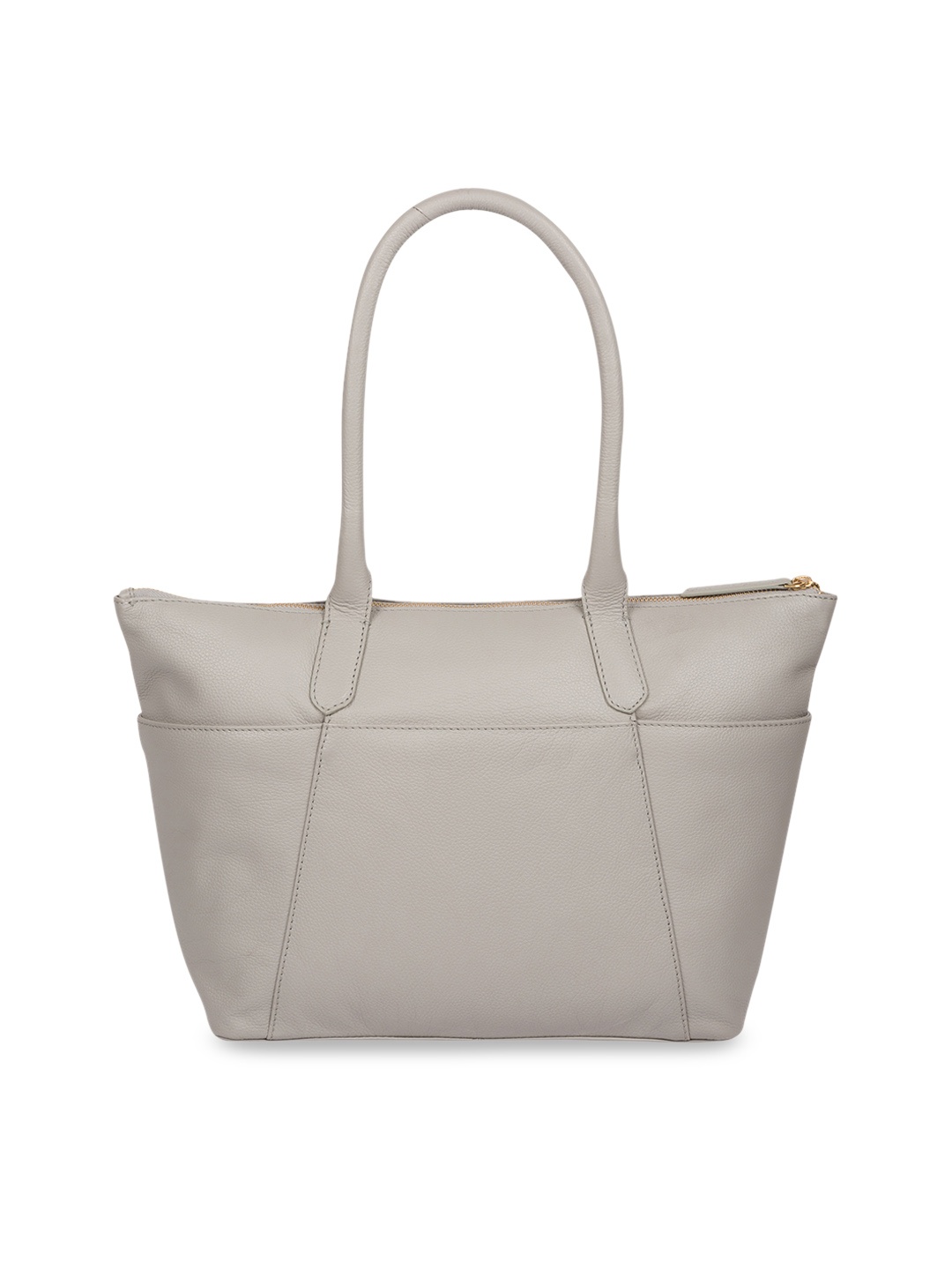 PURE LUXURIES LONDON Women Grey Solid Genuine Leather Everly Shoulder Bag