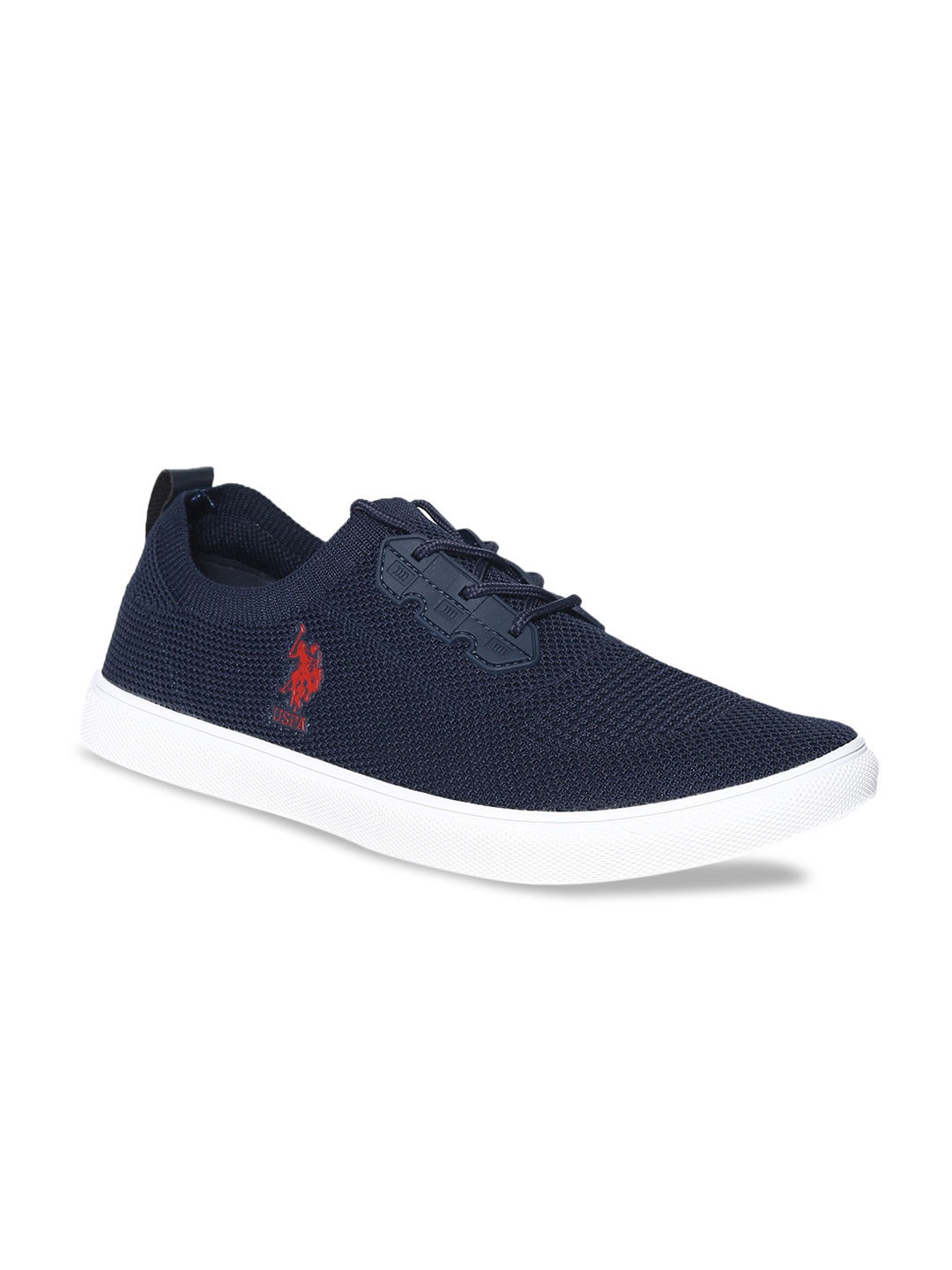 

U.S. Polo Assn. Men Navy Blue Woven Design Marion Sneakers