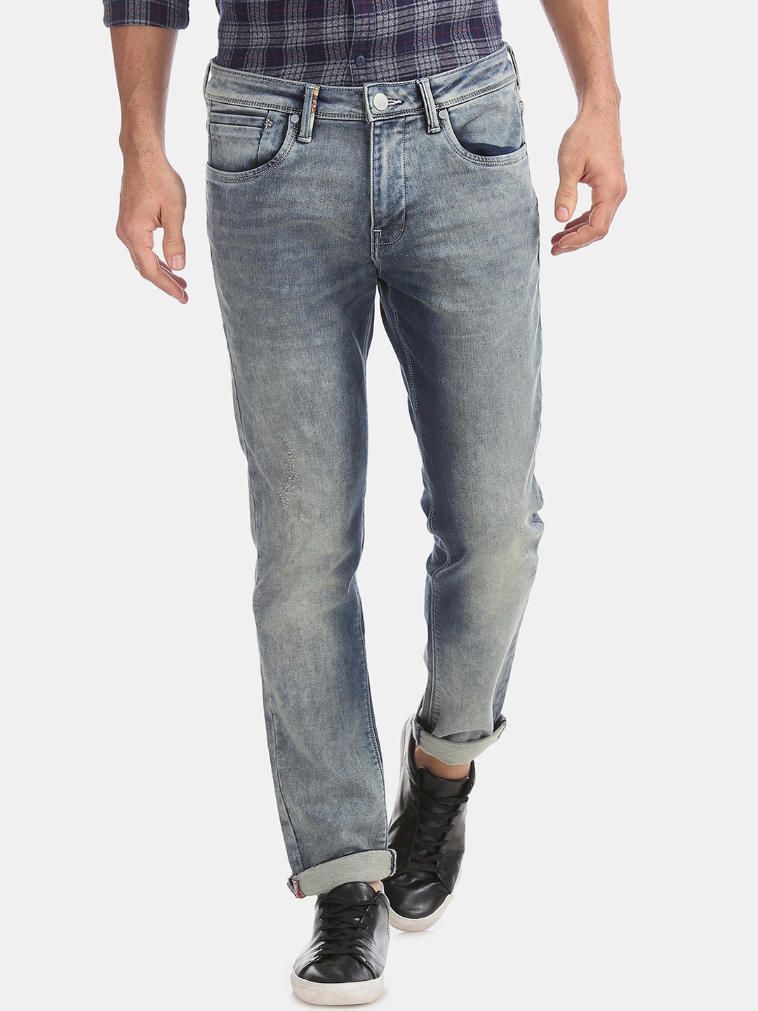 

Ed Hardy Men Blue Slim Fit Mid-Rise Clean Look Stretchable Jeans