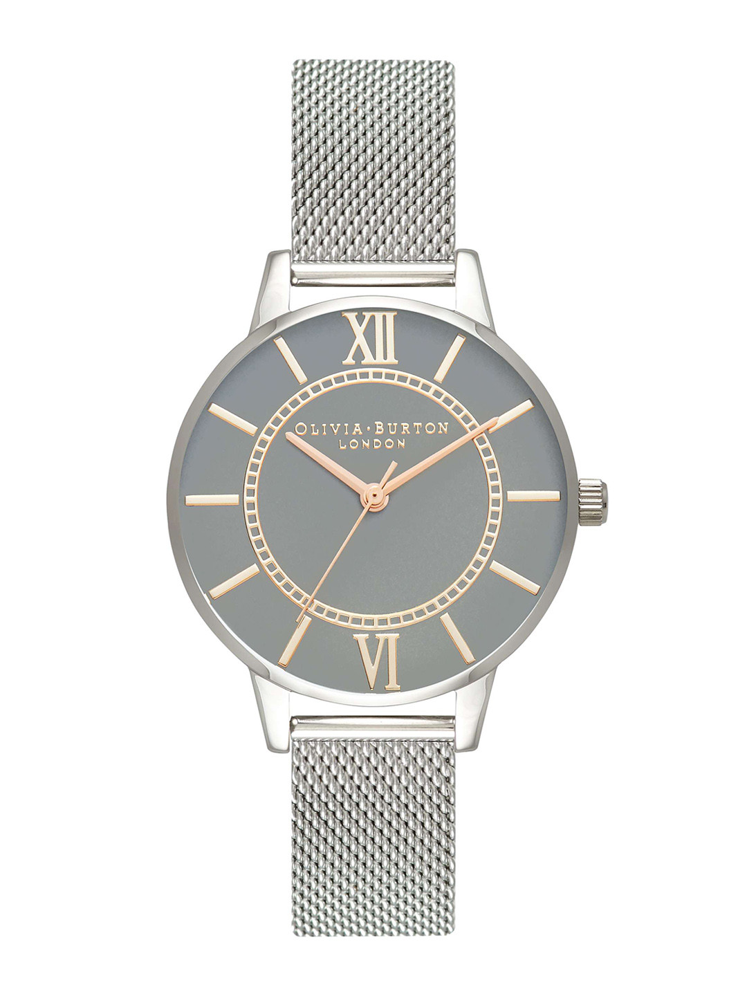 

OLIVIA BURTON LONDON Women Grey & Gold-Toned Analogue Watch OB16WD86W
