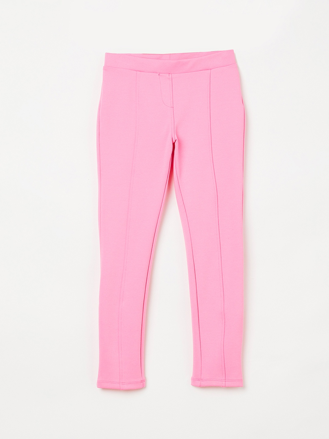 

Fame Forever by Lifestyle Girls Pink Solid Regular Trousers