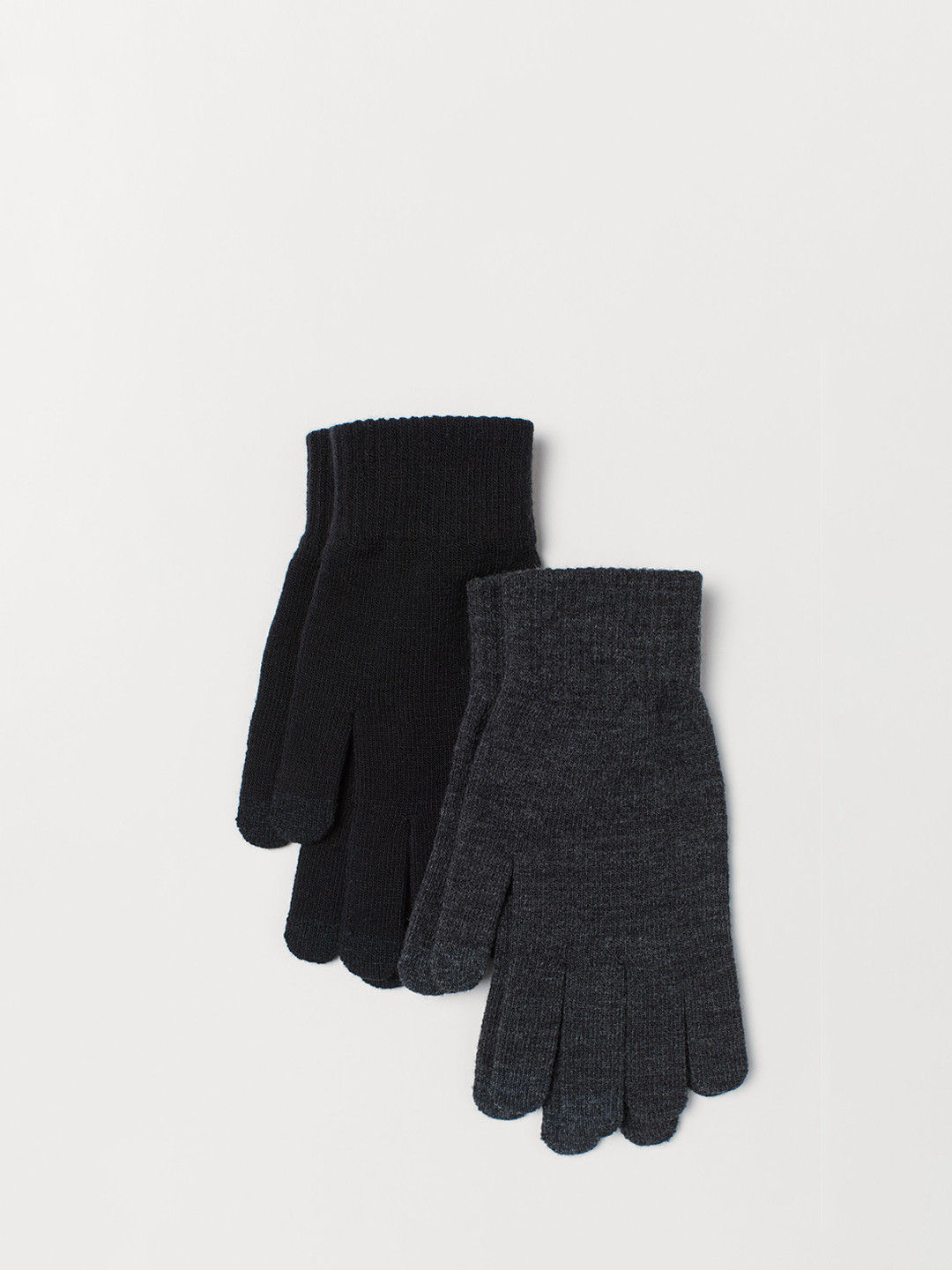 

H&M Men 2-Pack Smartphone Gloves, Black