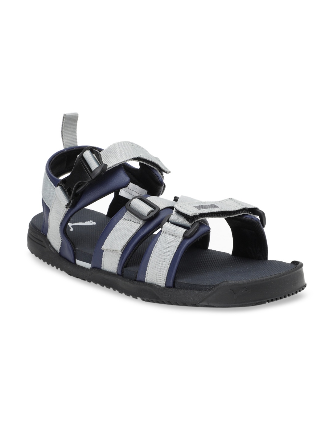 

Puma Unisex Navy Blue Grey Prime X Sports Sandals With Dual Velcro Fastening