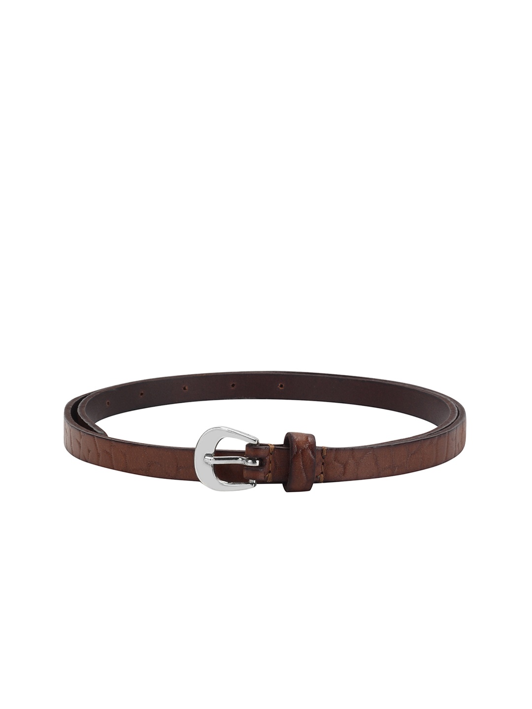 

Aditi Wasan Women Brown Textured Leather Belt