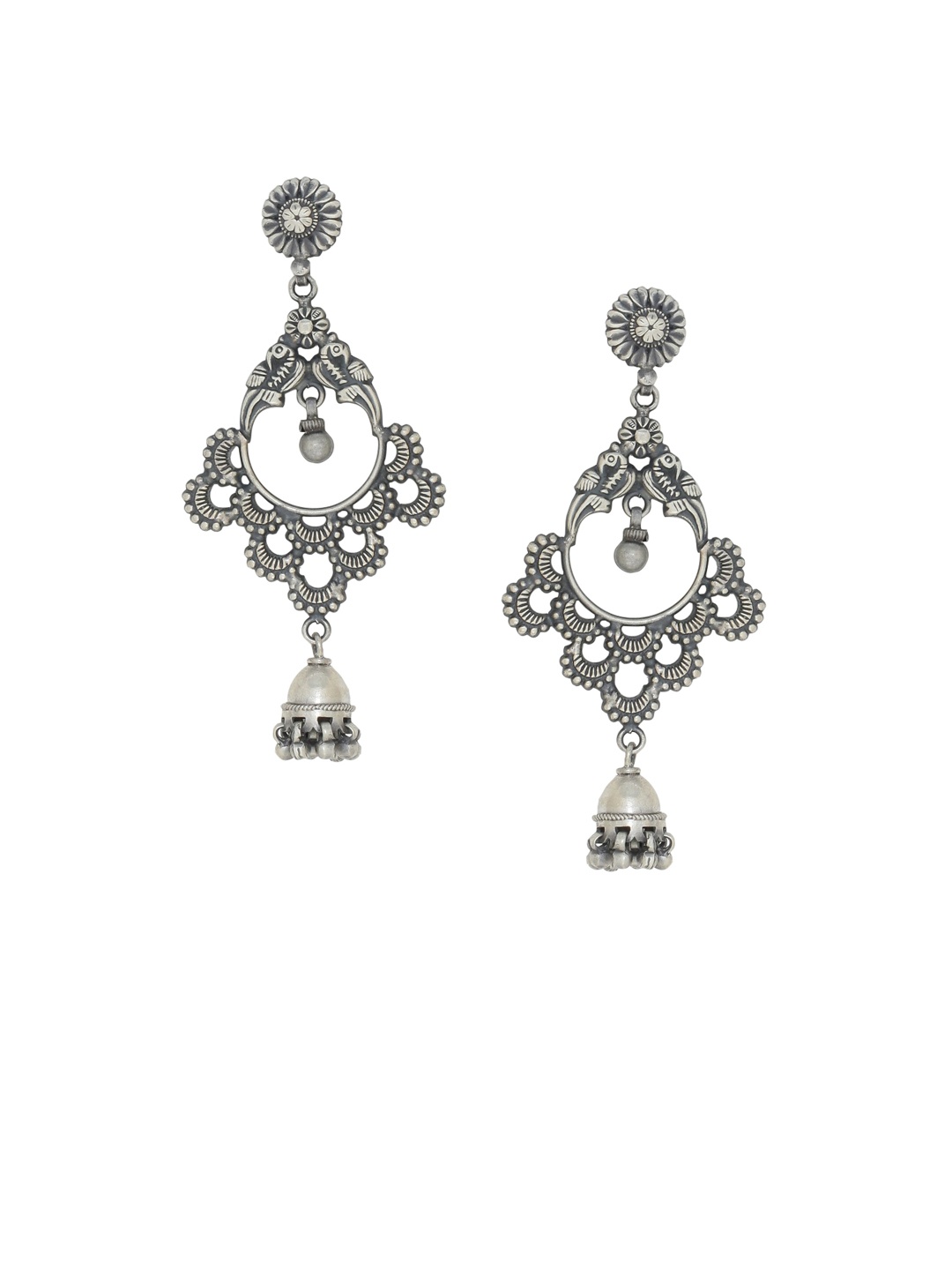 

Silvermerc Designs Silver-Plated Handcrafted Classic Drop Earrings