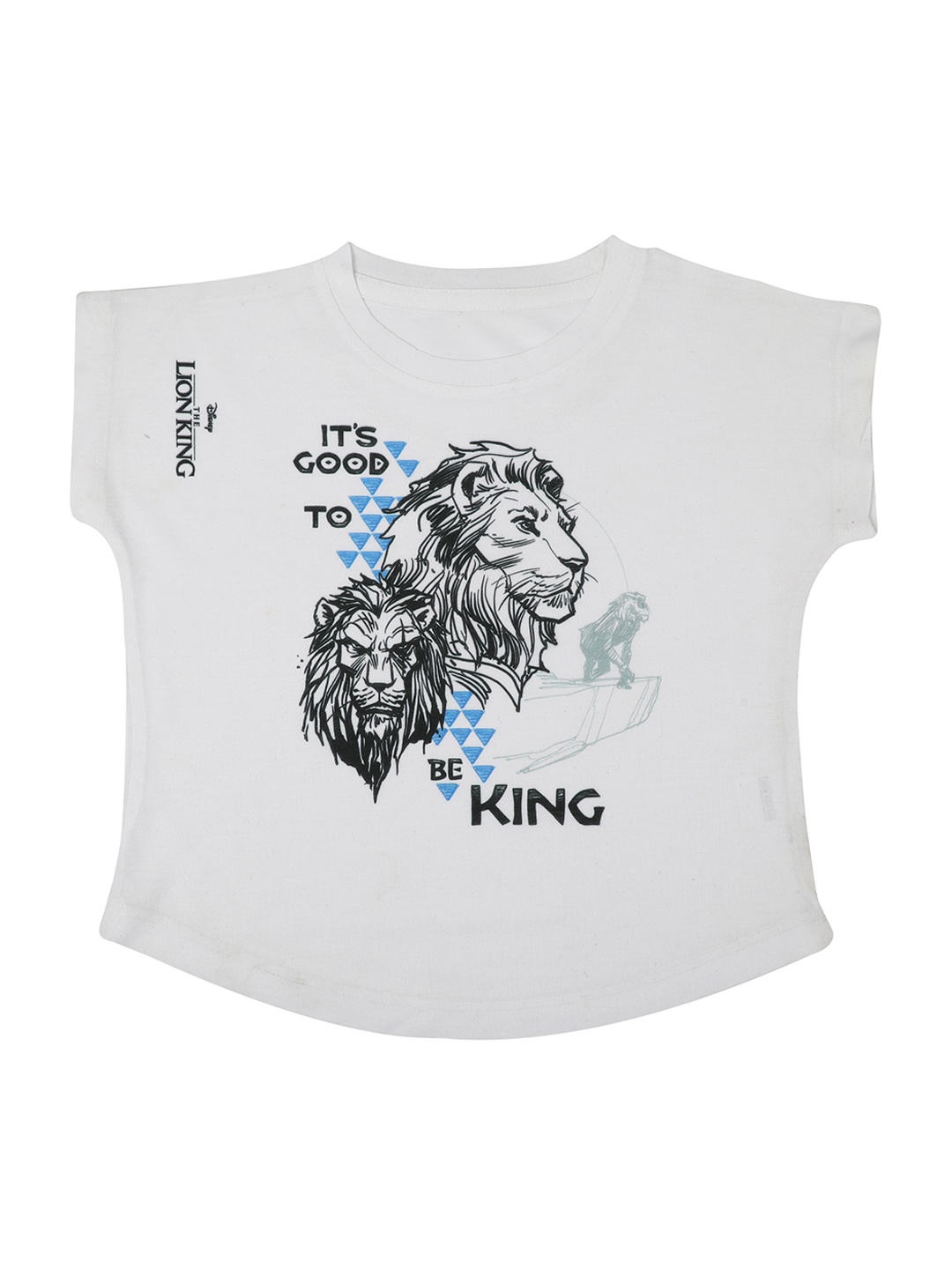 Disney by Wear Your Mind Girls White Printed Top