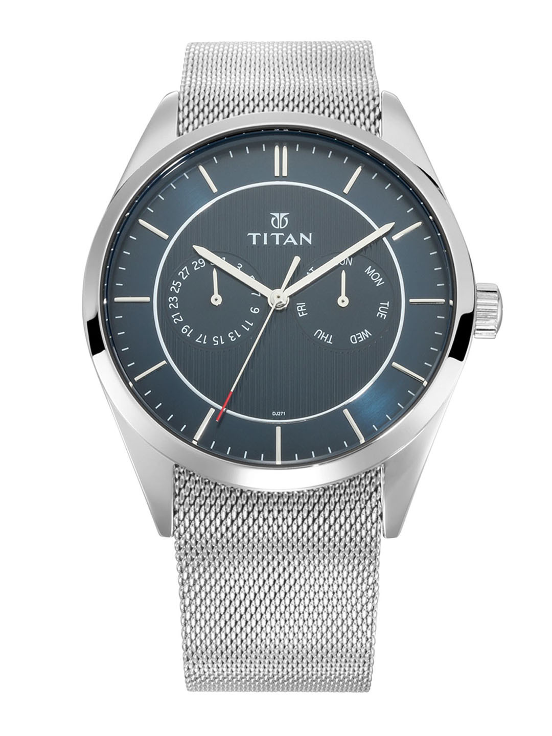 

Titan Men Blue Analogue Watch 90098SM01
