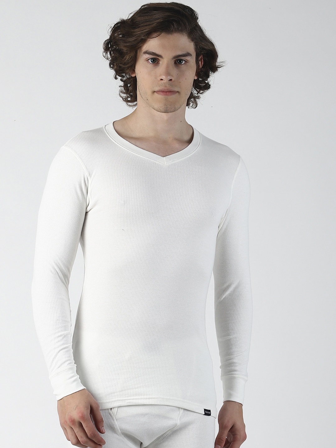 

Force NXT Men White Solid V-Neck Assorted Thermal T-Shirt