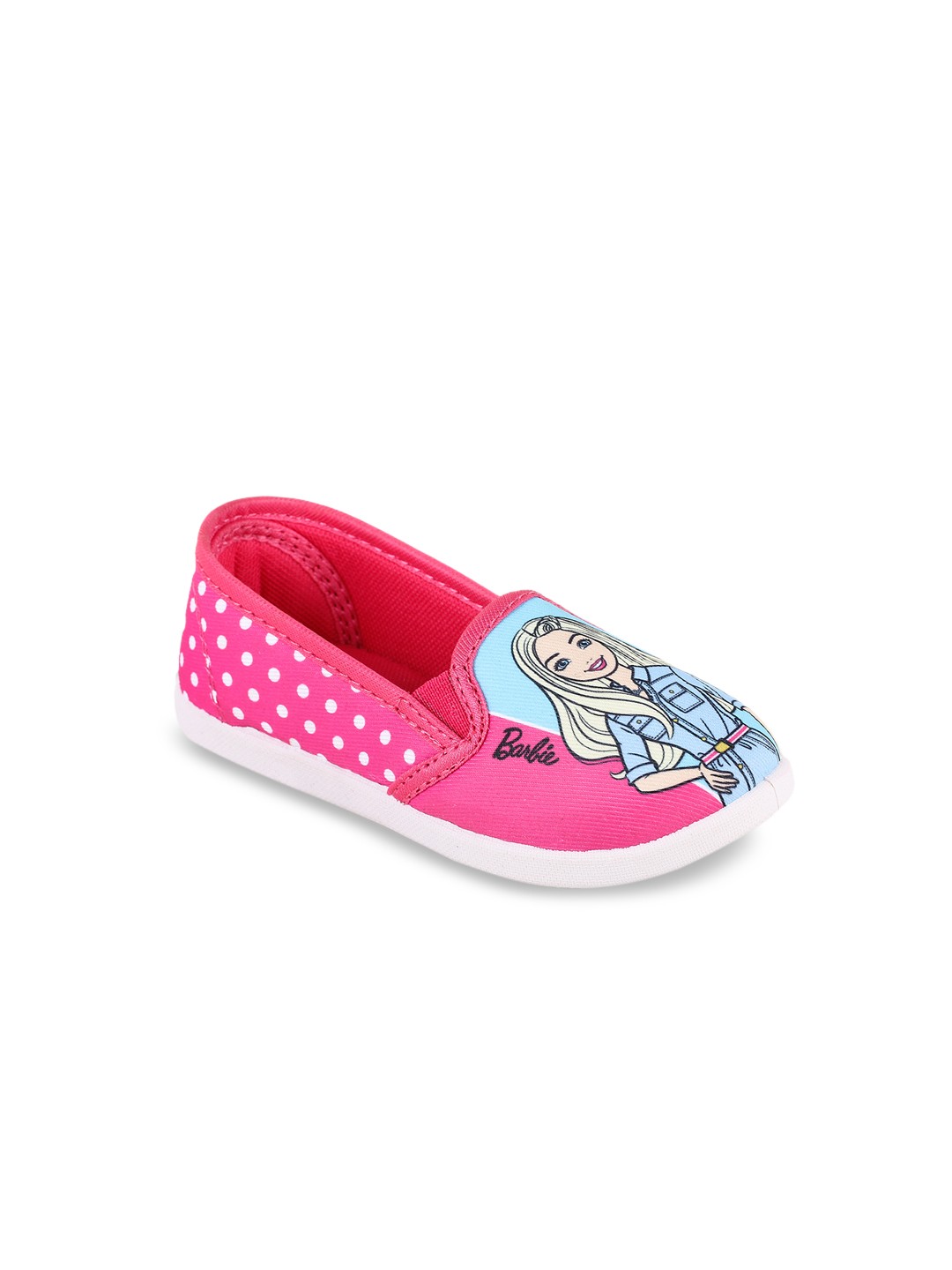 

toothless Girls Pink & Blue Barbie Slip-On Sneakers