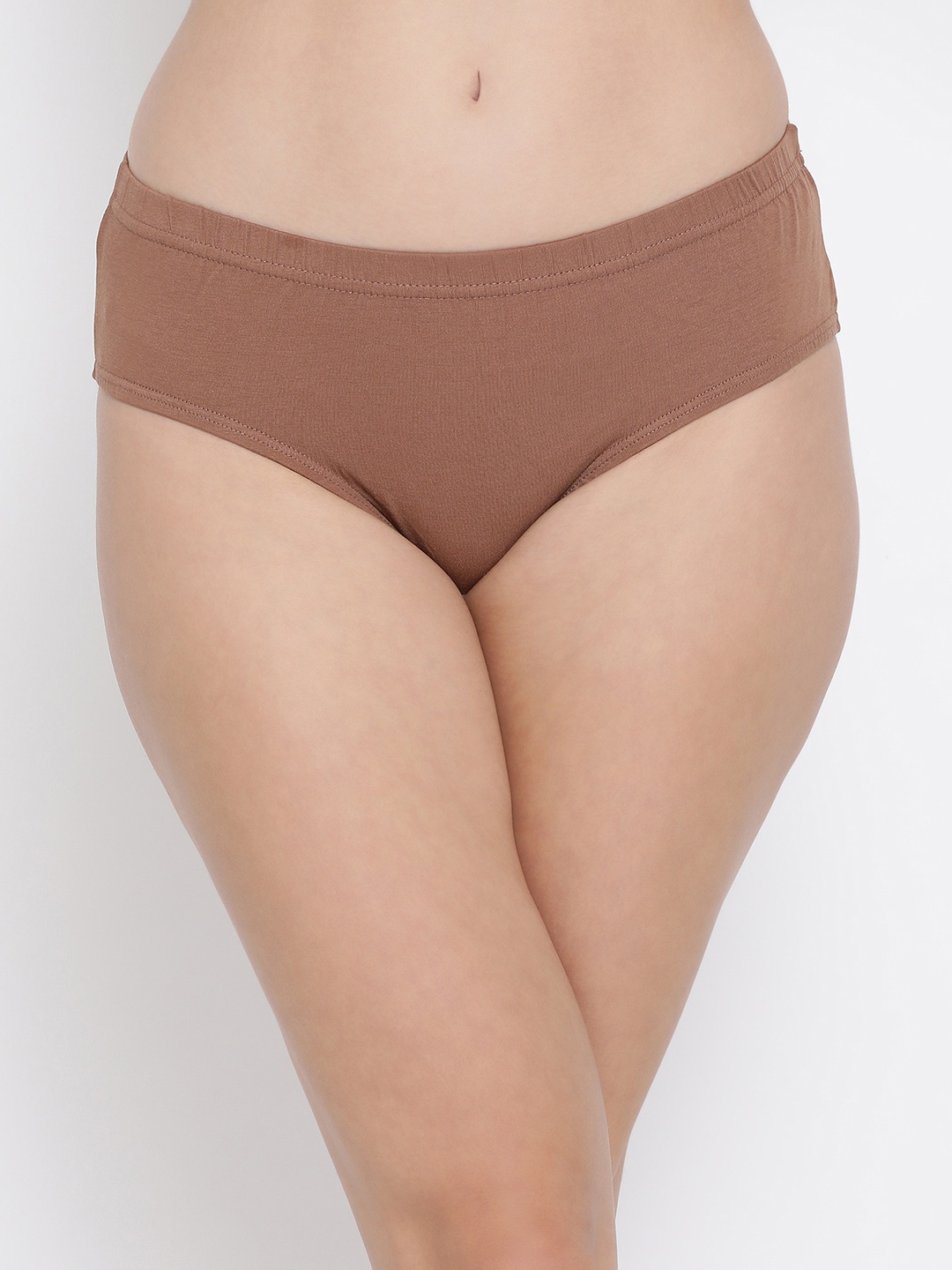 

Clovia Women Brown Solid Hipster Brief PN2508A24XXL