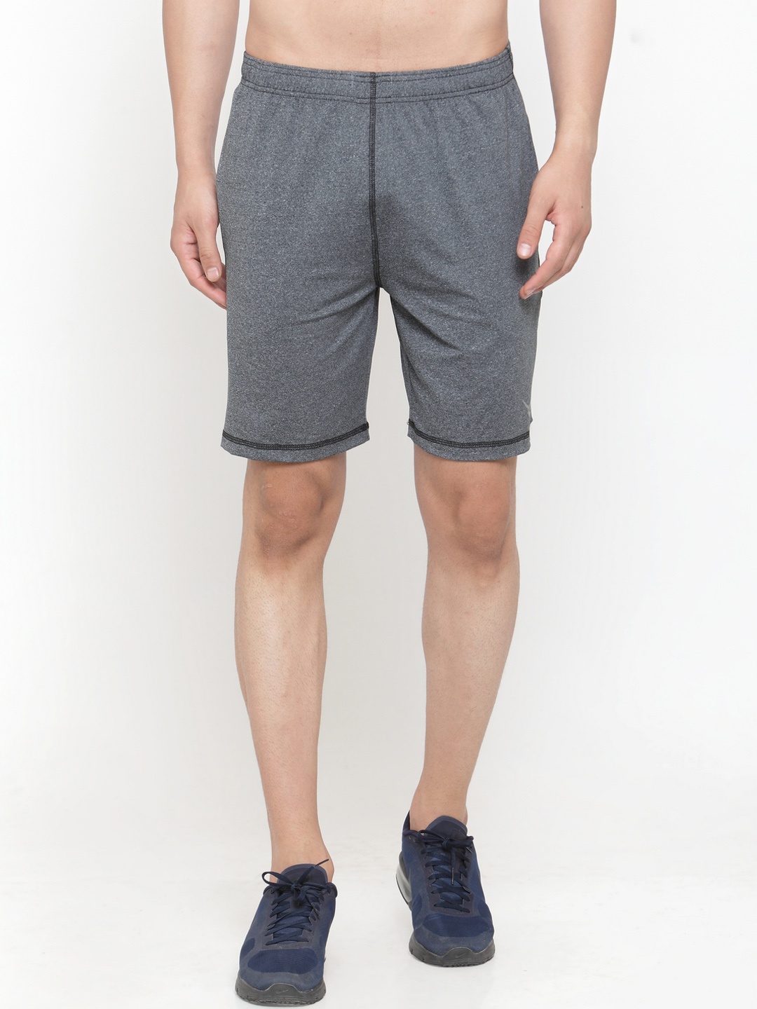 Invincible Men Stretch Training Shorts, Grey