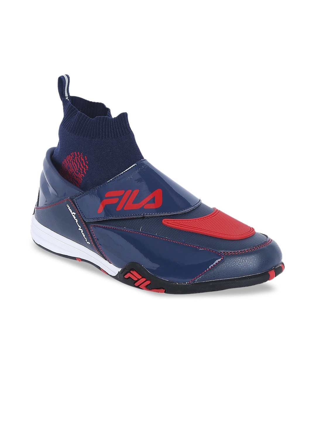 

FILA Men Navy Blue Mesh Mid-Top Training or Gym Shoes