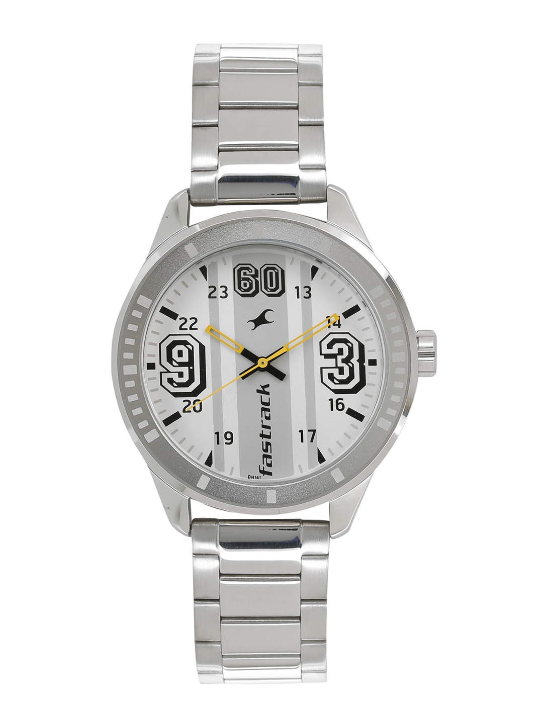 

Fastrack Men Silver-Toned Analogue Watch 3177SM02
