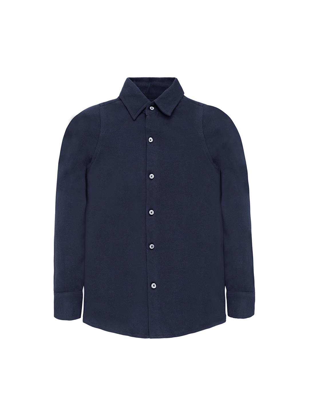 

Nick&Jess Boys Navy Blue Regular Fit Solid Casual Shirt