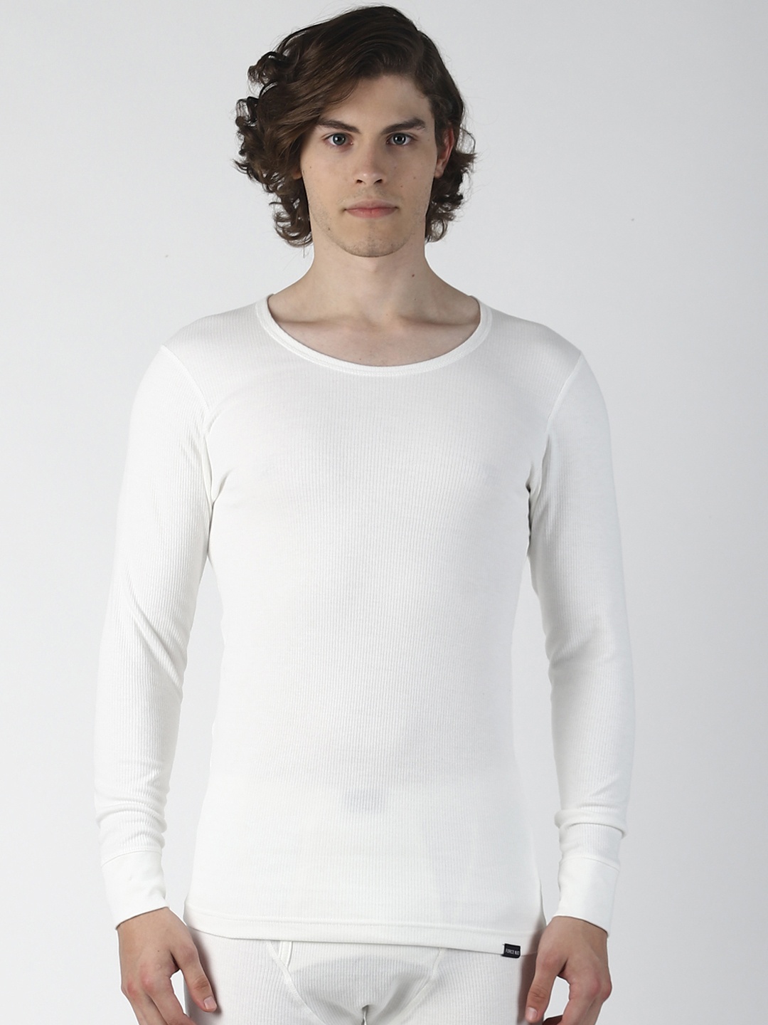 

Force NXT Men White Solid Assorted Thermal T-Shirt