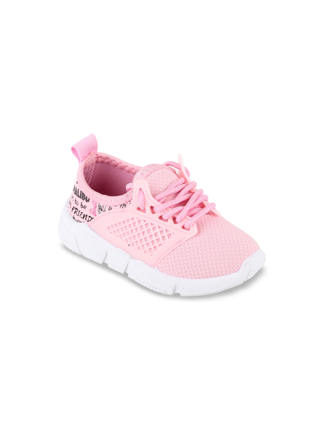 

toothless Girls Pink Mesh Barbie Running Shoes