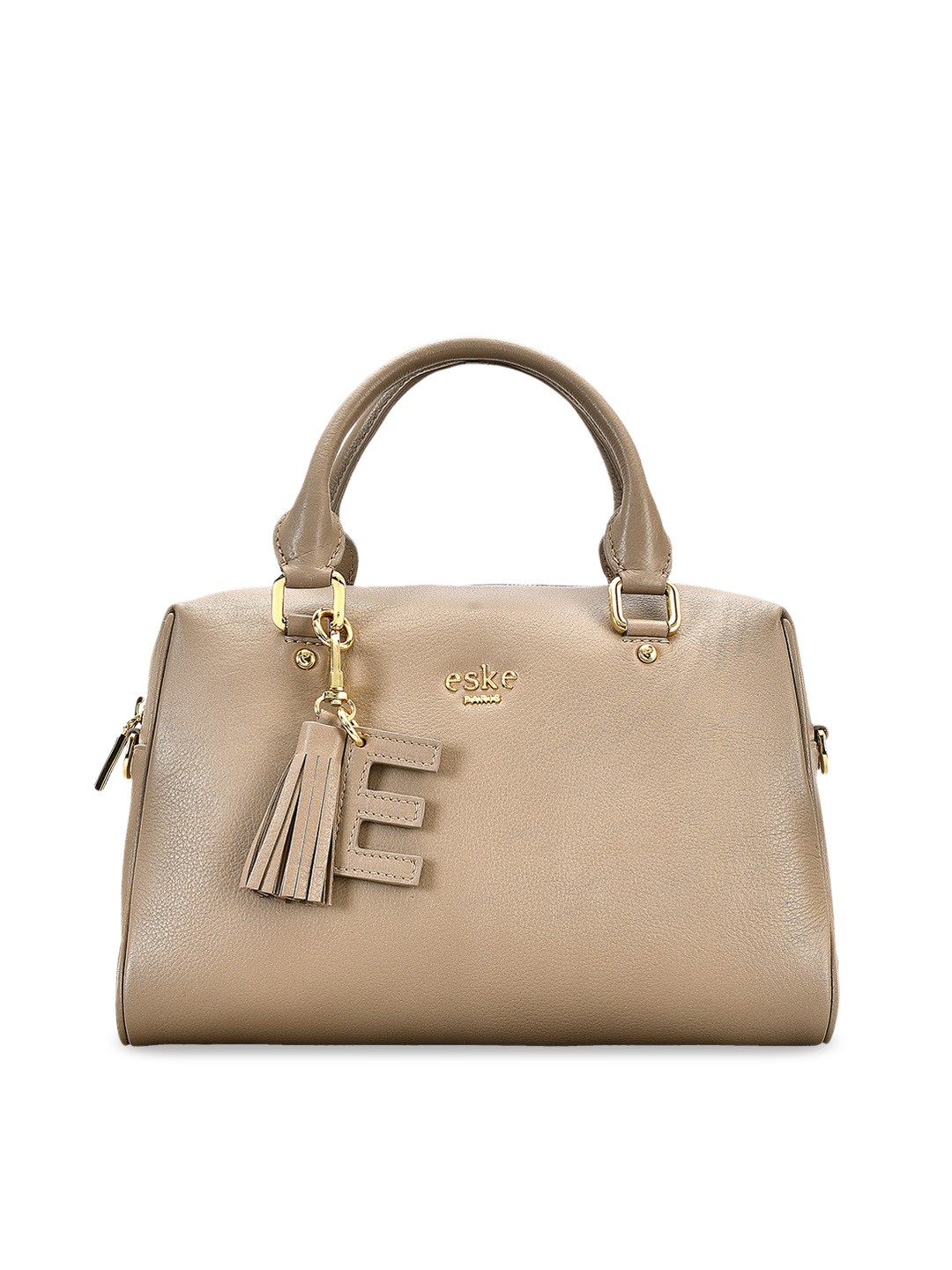 

Eske Beige Solid Handheld Bag