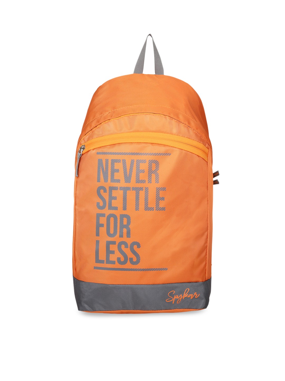 

SPYKAR Typography Ergonomic 2 Stash Pockets Medium Size Backpack, Orange