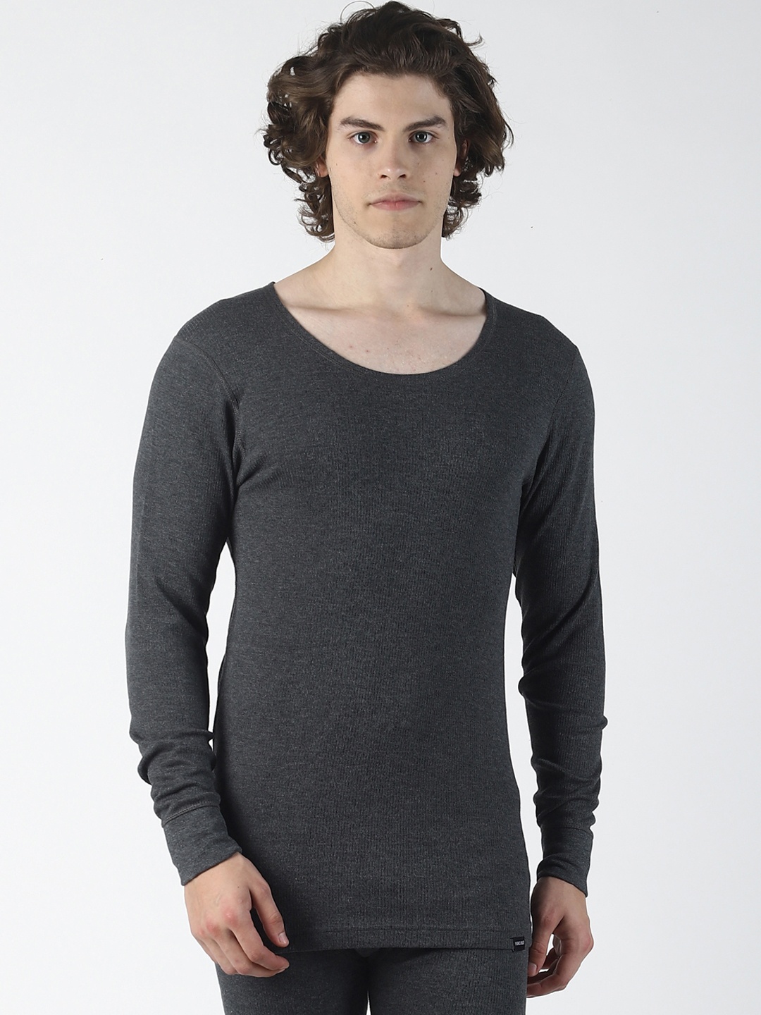 

Force NXT Men Charcoal Grey Solid Assorted Thermal Top