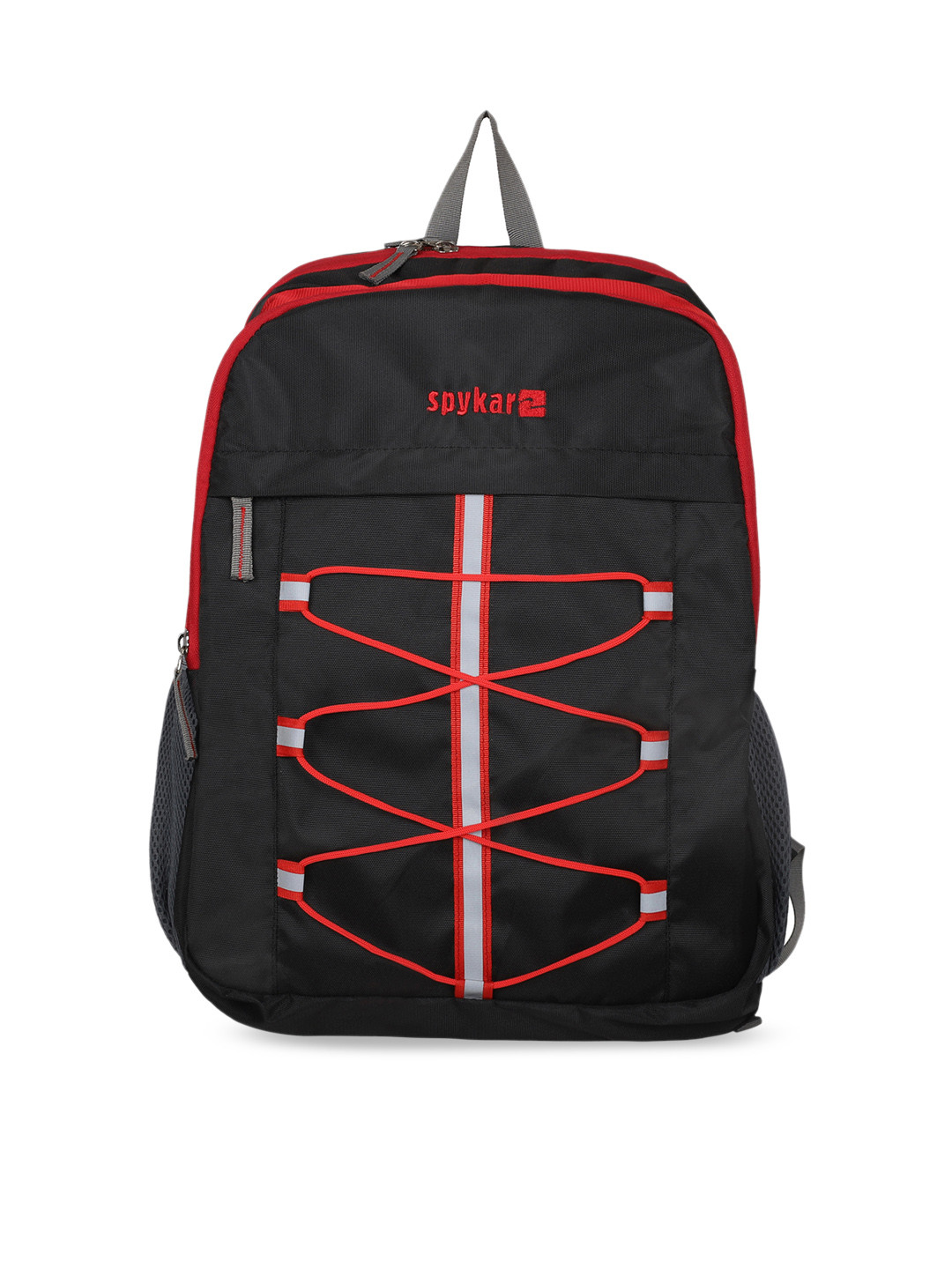 

SPYKAR Ergonomic 2 Stash Pockets Medium Size Backpack, Black