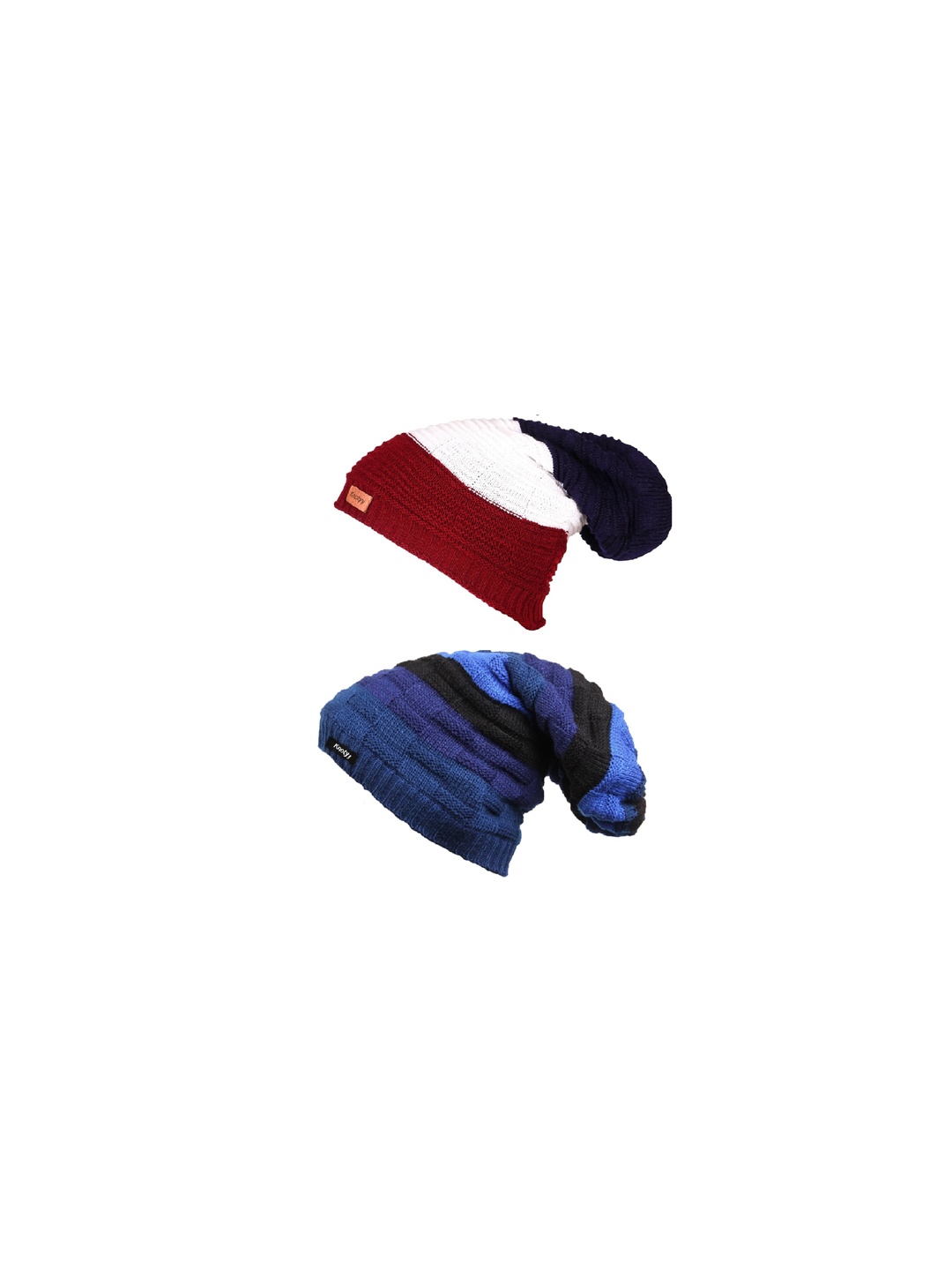 

Knotyy Men Pack of 2 Beanies, Blue