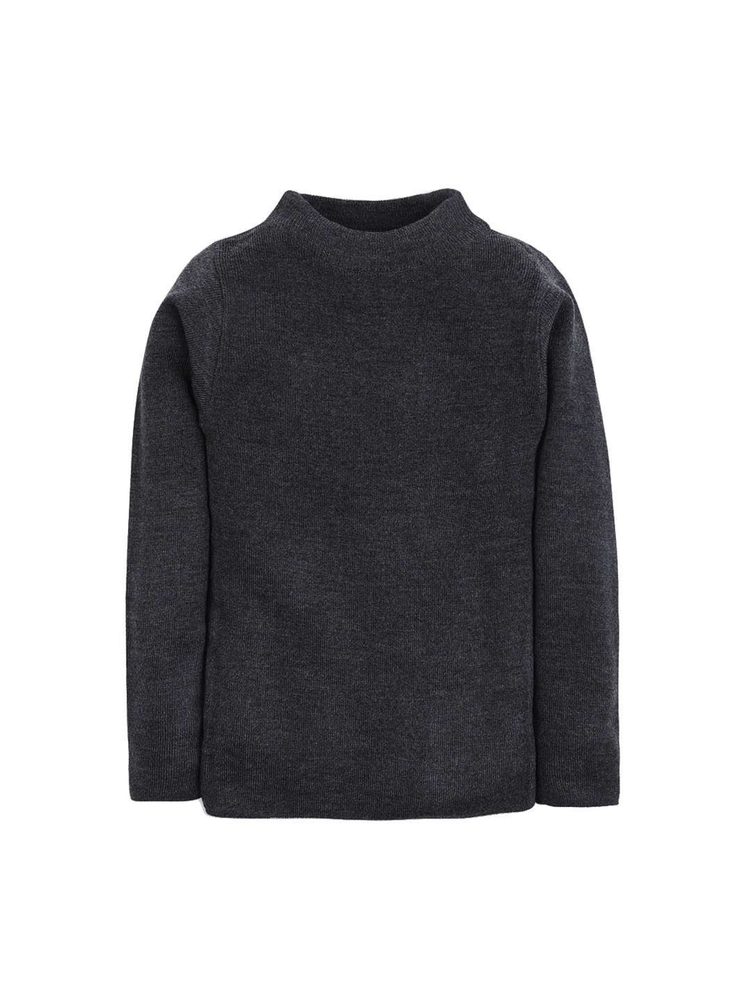 

RVK Unisex Charcoal Grey Solid Sweater