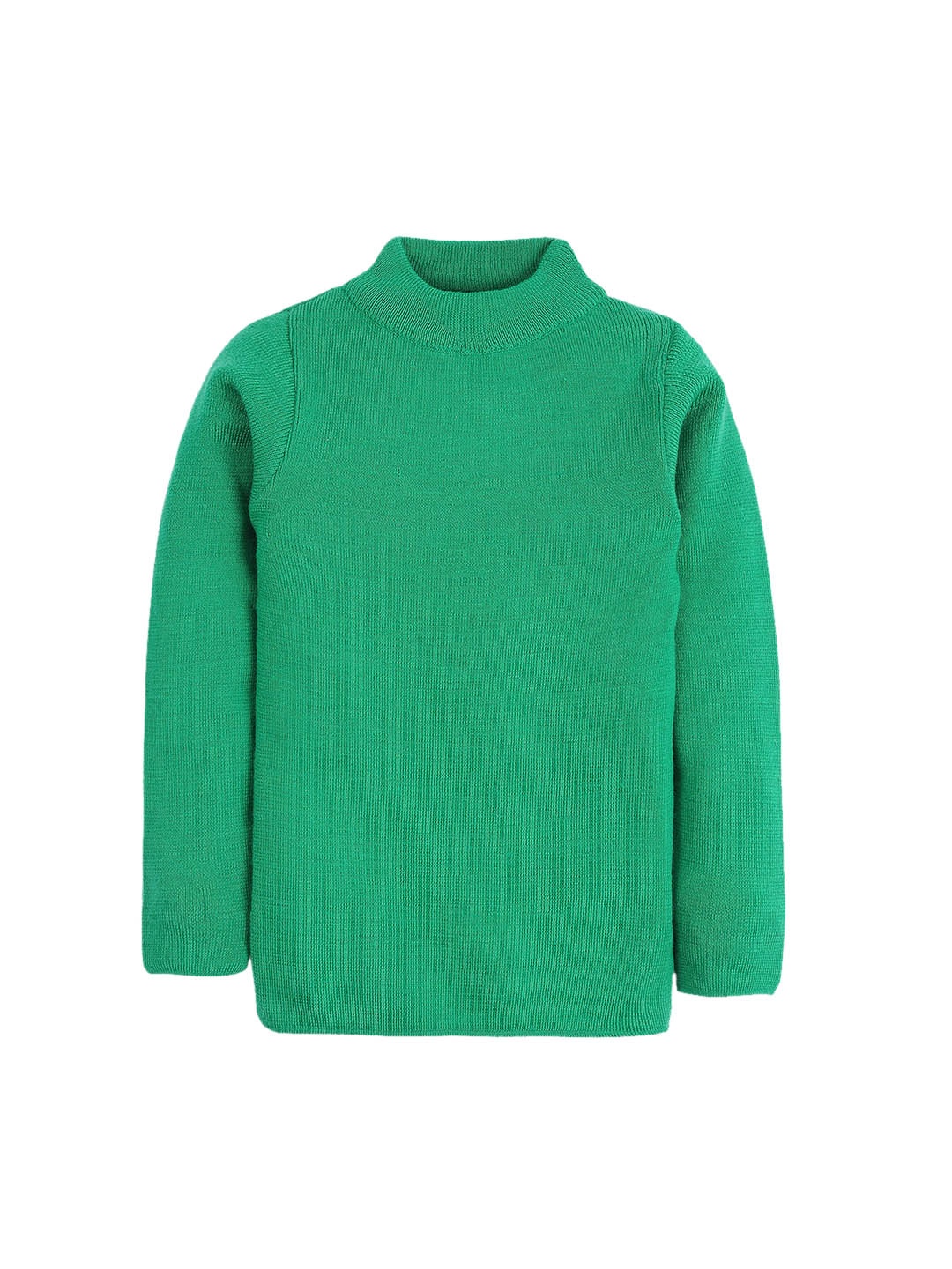 

RVK Unisex Green Solid Sweater