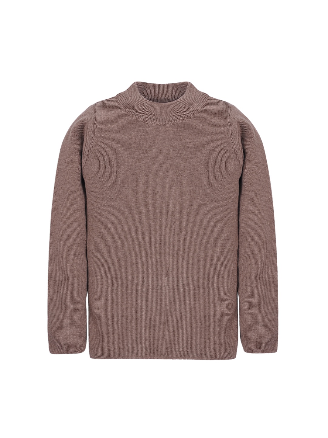 

RVK Unisex Camel Brown Solid Sweater