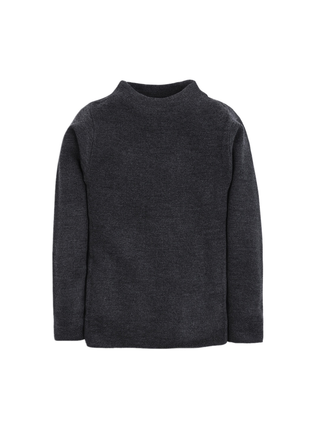 

RVK Unisex Charcoal Grey Solid Sweater