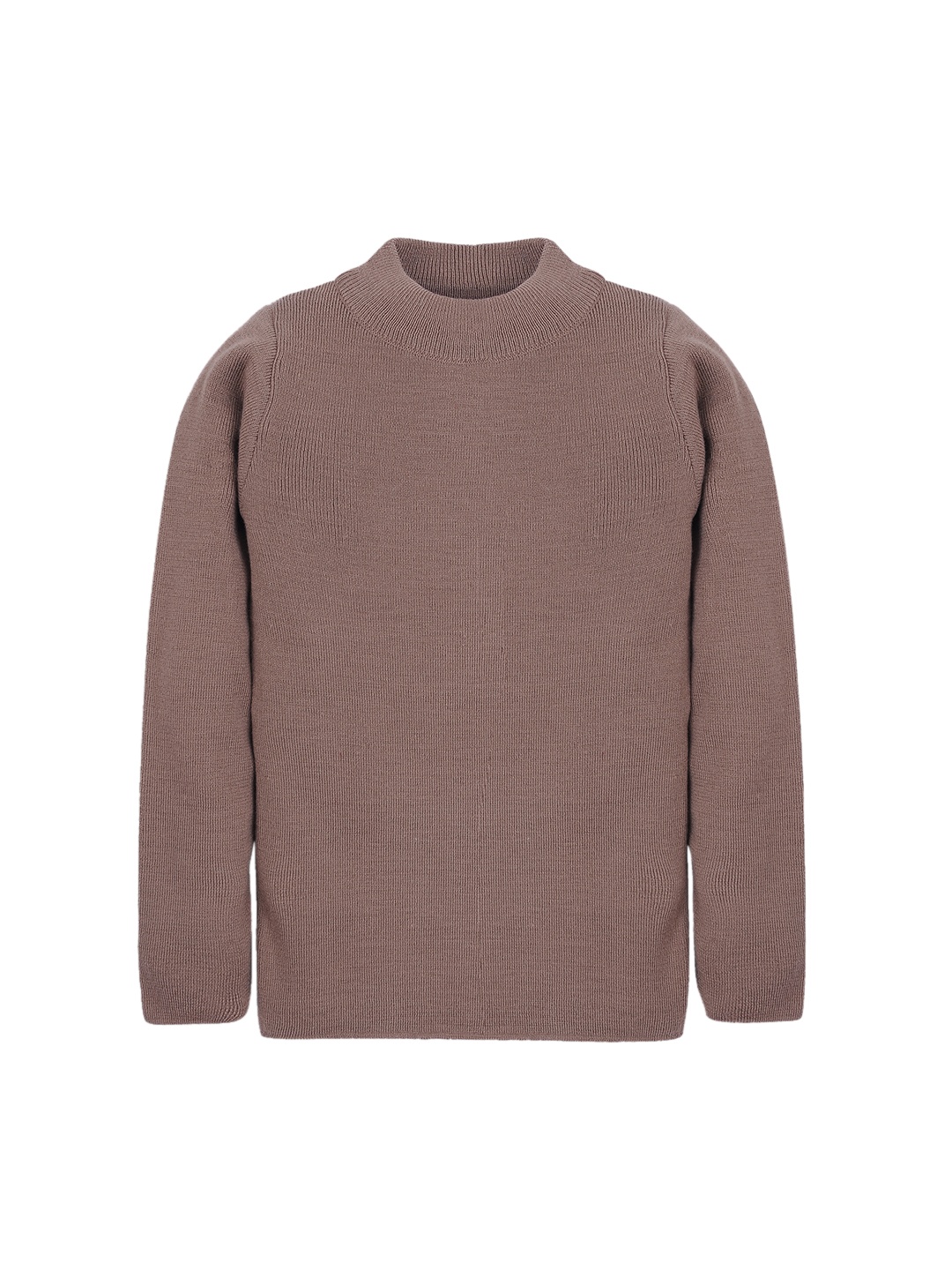 

RVK Unisex Camel Brown Solid Sweater