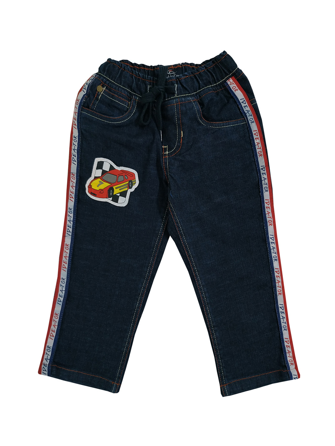 

KiddoPanti Boys Navy Blue Mid-Rise Clean Look Regular Fit Jeans