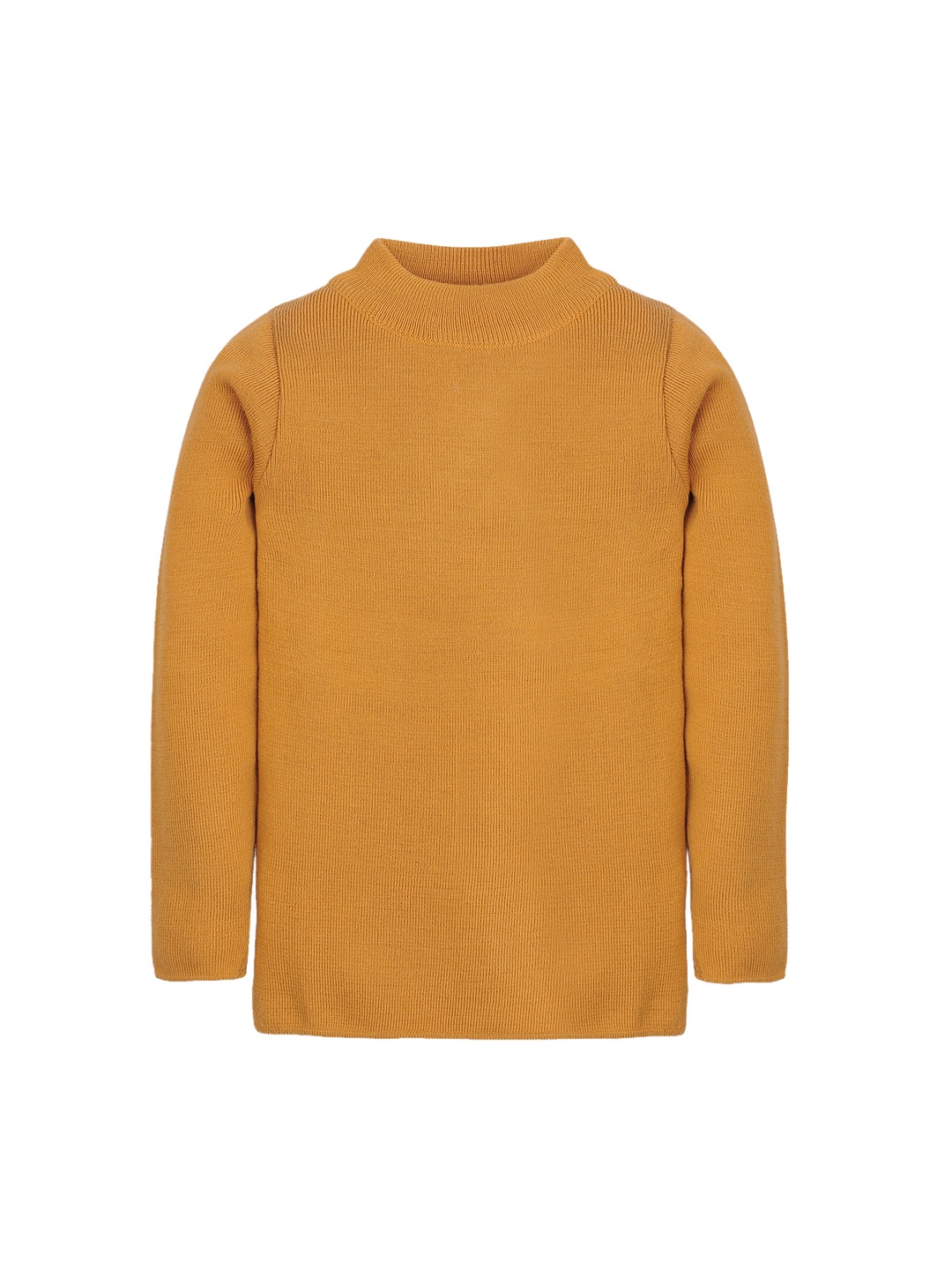 

RVK Unisex Mustard Yellow Solid Sweater