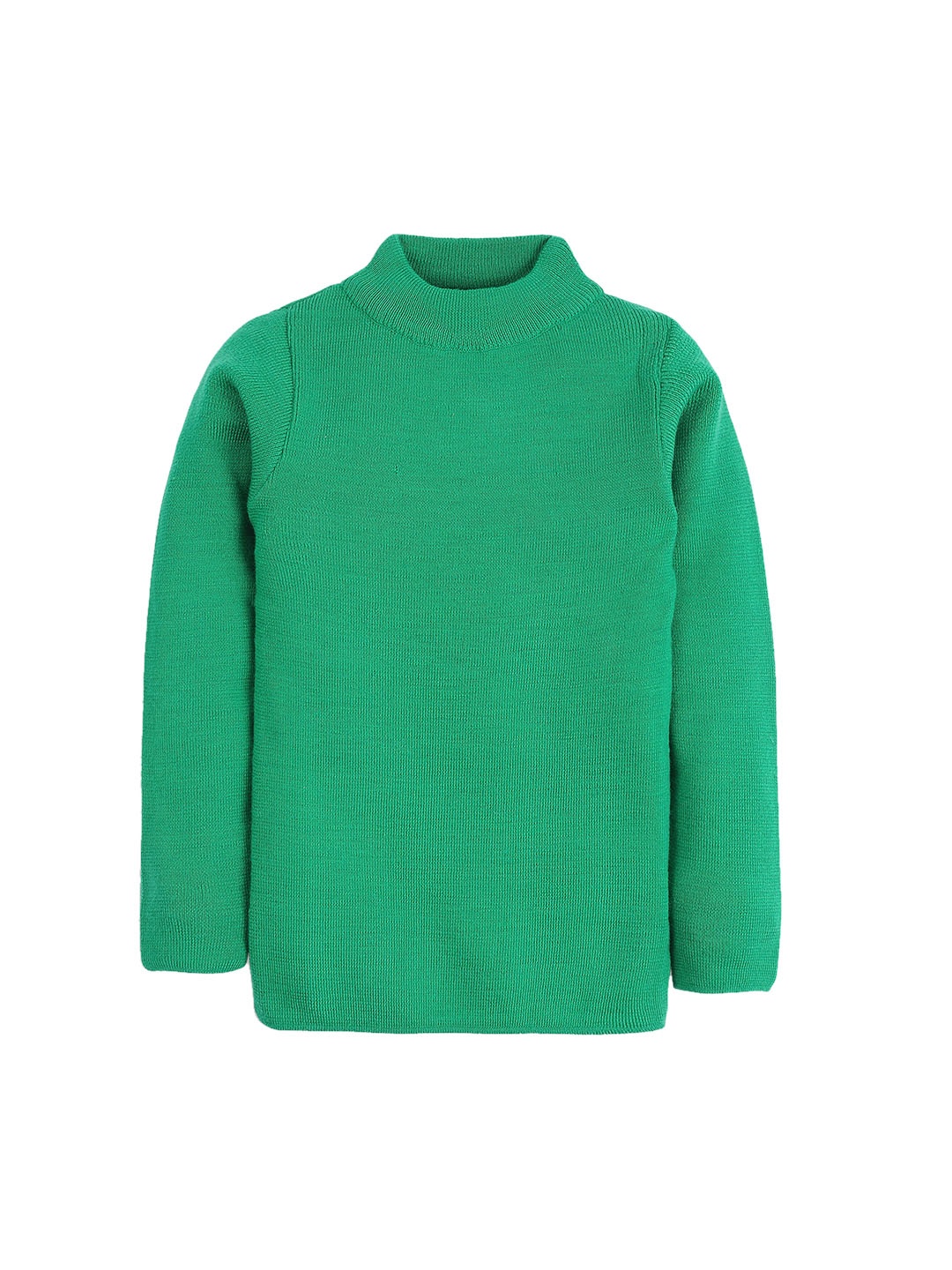 

RVK Unisex Green Solid Sweater