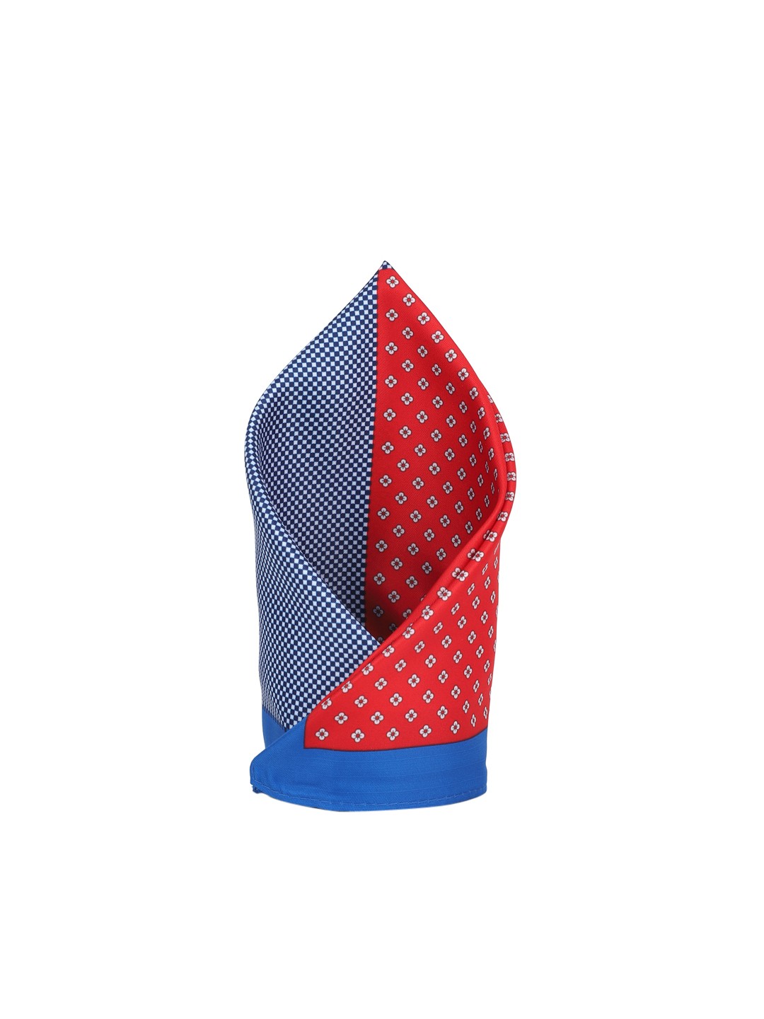 

Peter England Men Red & Blue Printed Pocket Square