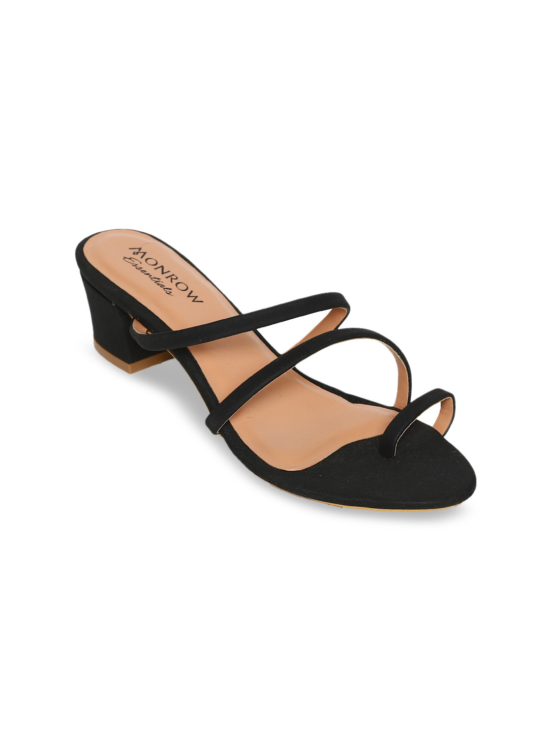 

Monrow Women Black Solid Sandals