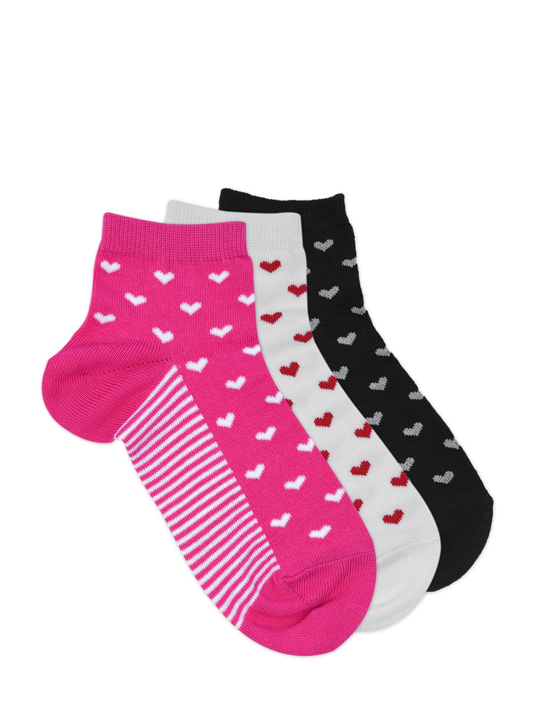 

Balenzia Women Pack of 3 Assorted Ankle-Length Socks