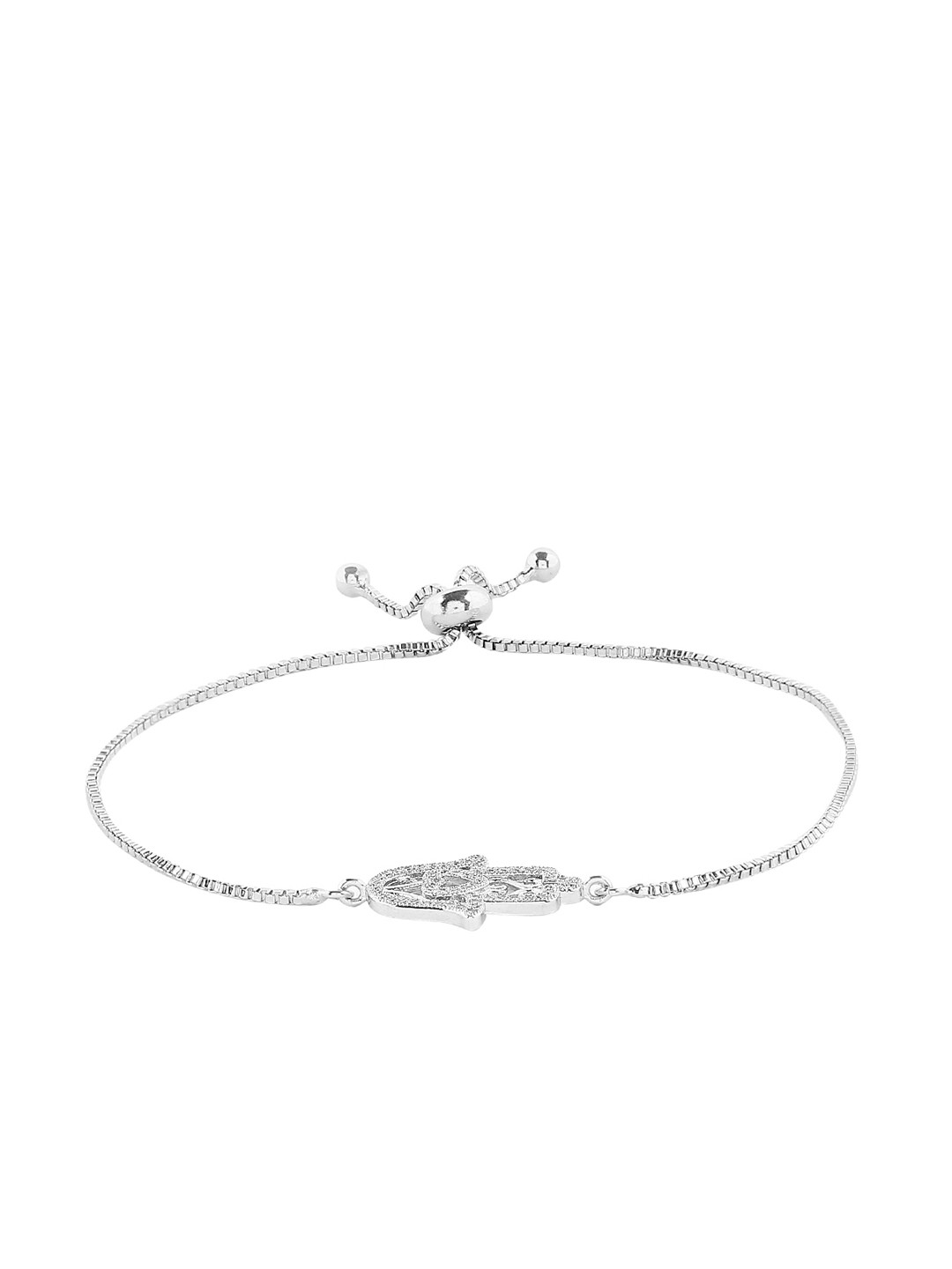 

Moon Dust Silver-Plated & Crystal Stidded Link Bracelet, White