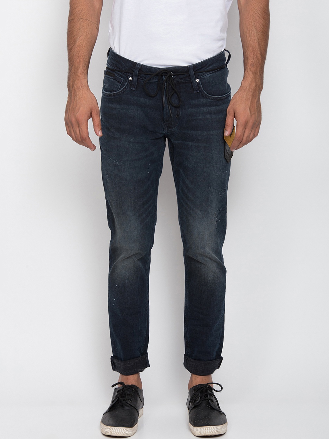 

Antony Morato Men Blue Slim Fit Mid-Rise Clean Look Jeans
