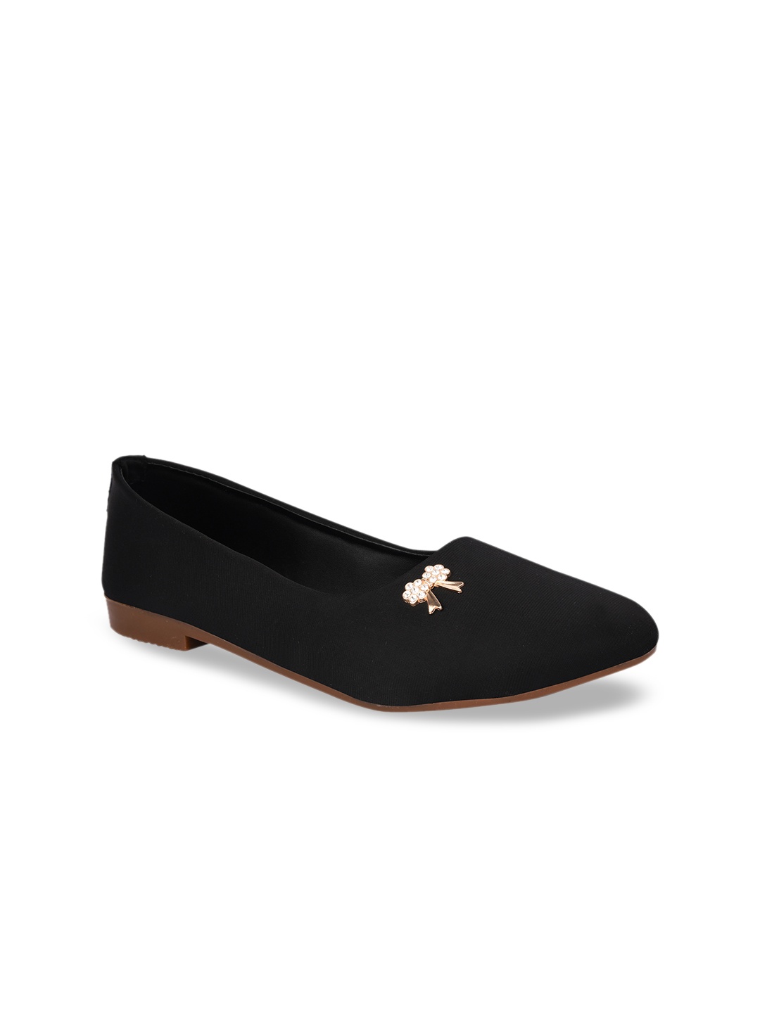 

Shoetopia Women Black Solid Ballerinas